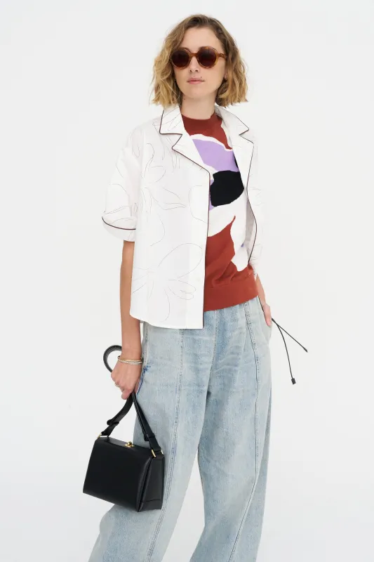 Inlay Vest, Flower made by Plan C