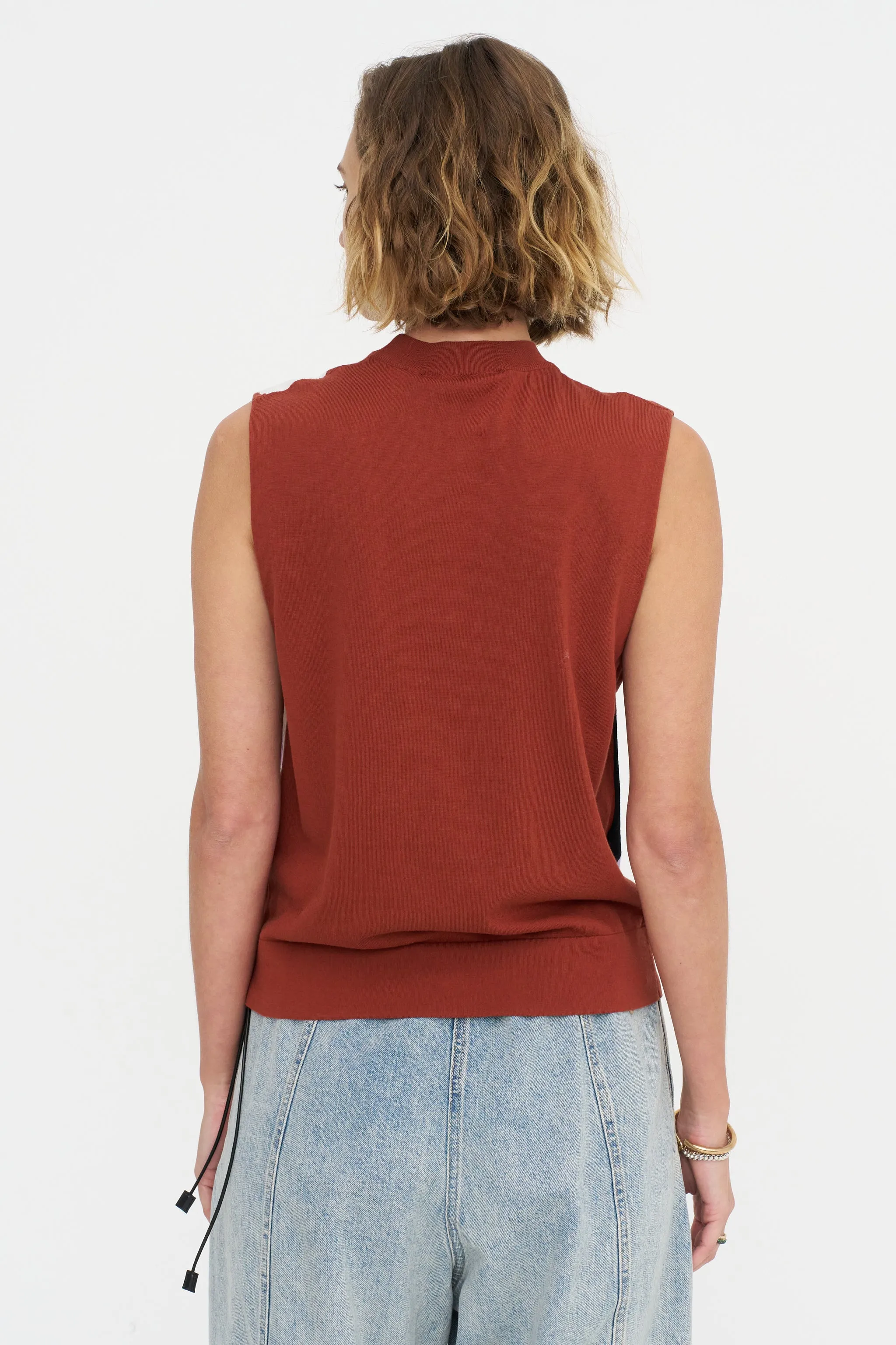 Inlay Vest, Flower sold by Kick Pleat product image thumbnail 4