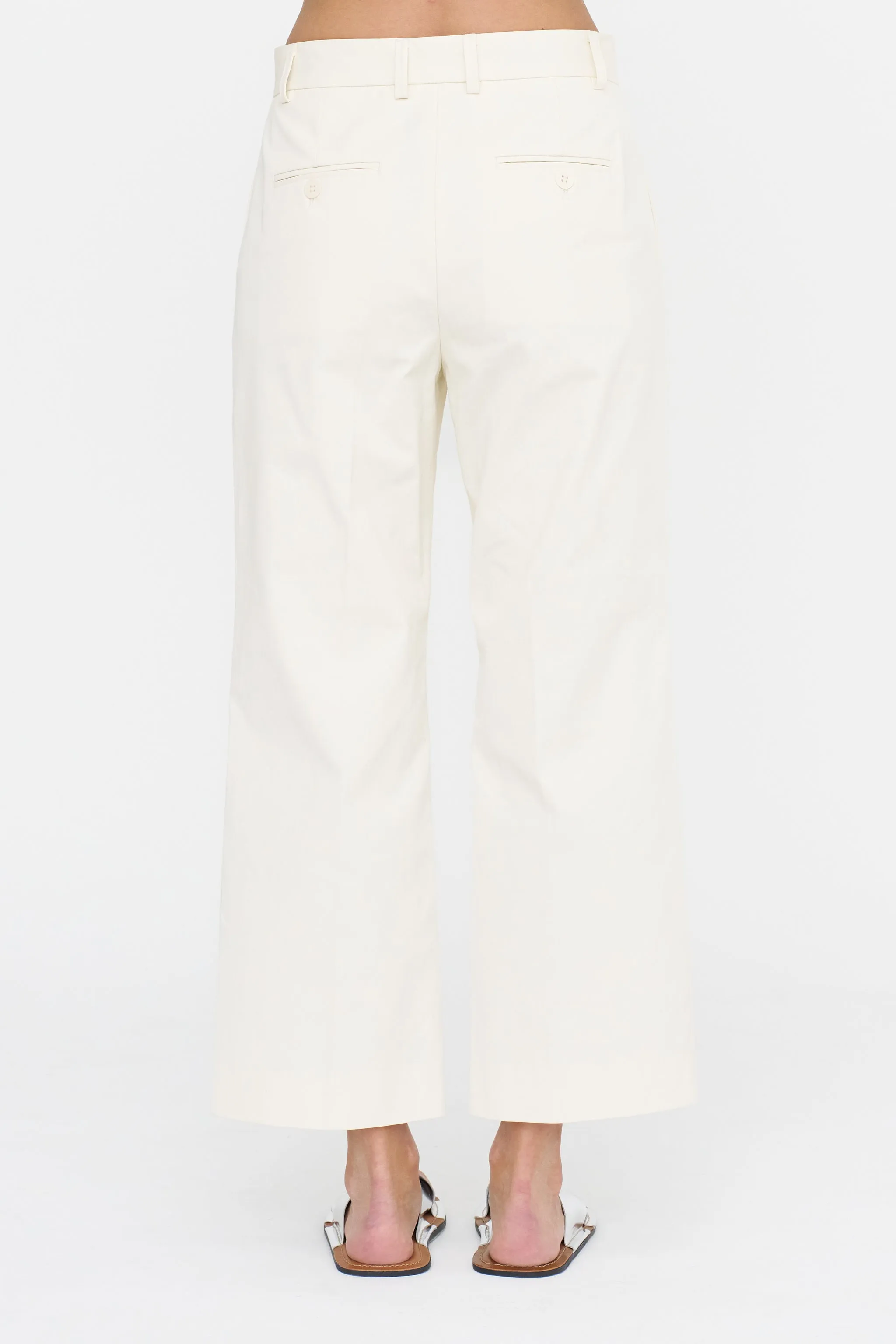 Wide Leg Trousers, Butter sold by Kick Pleat product image thumbnail 4