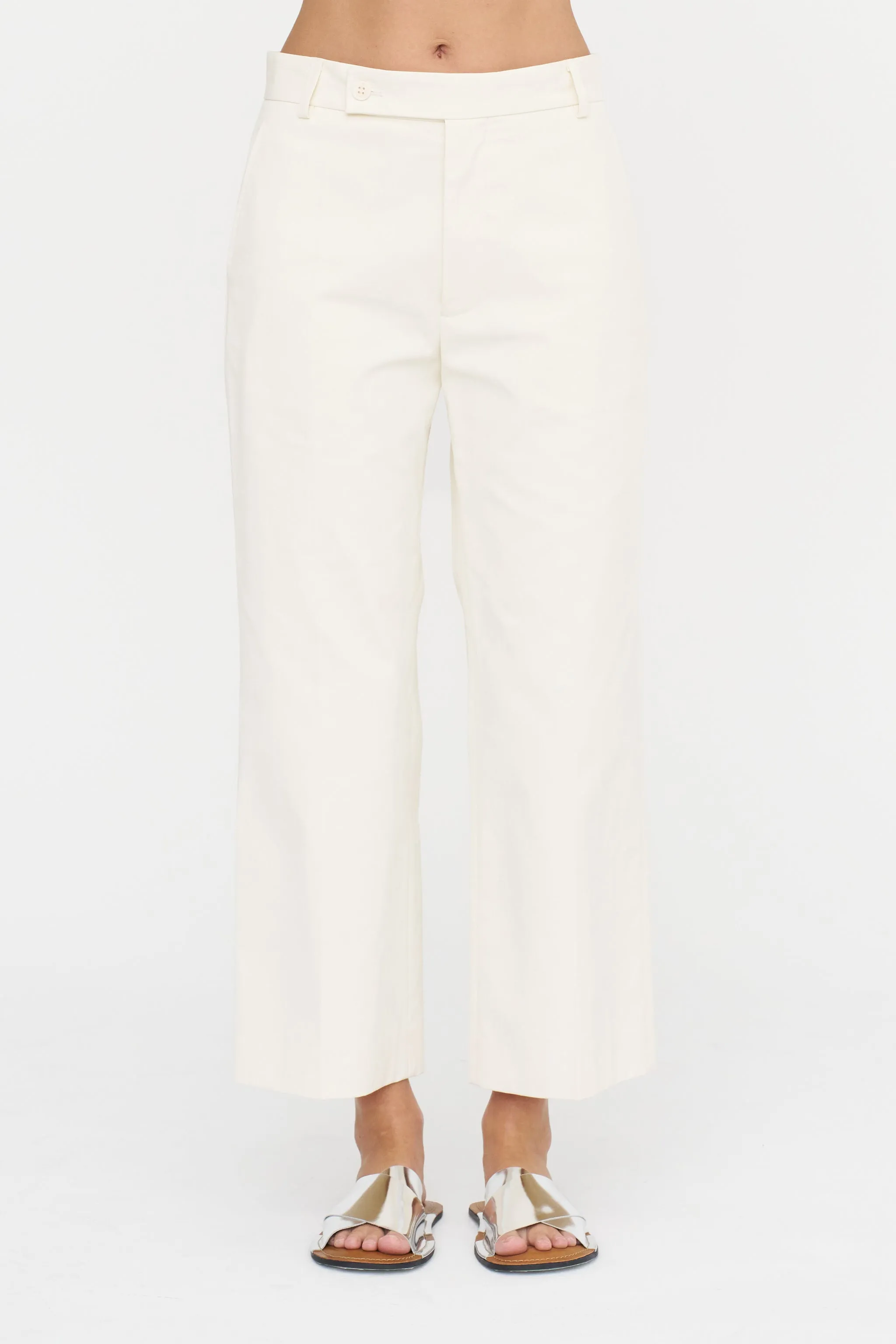 Wide Leg Trousers, Butter sold by Kick Pleat product image thumbnail 2