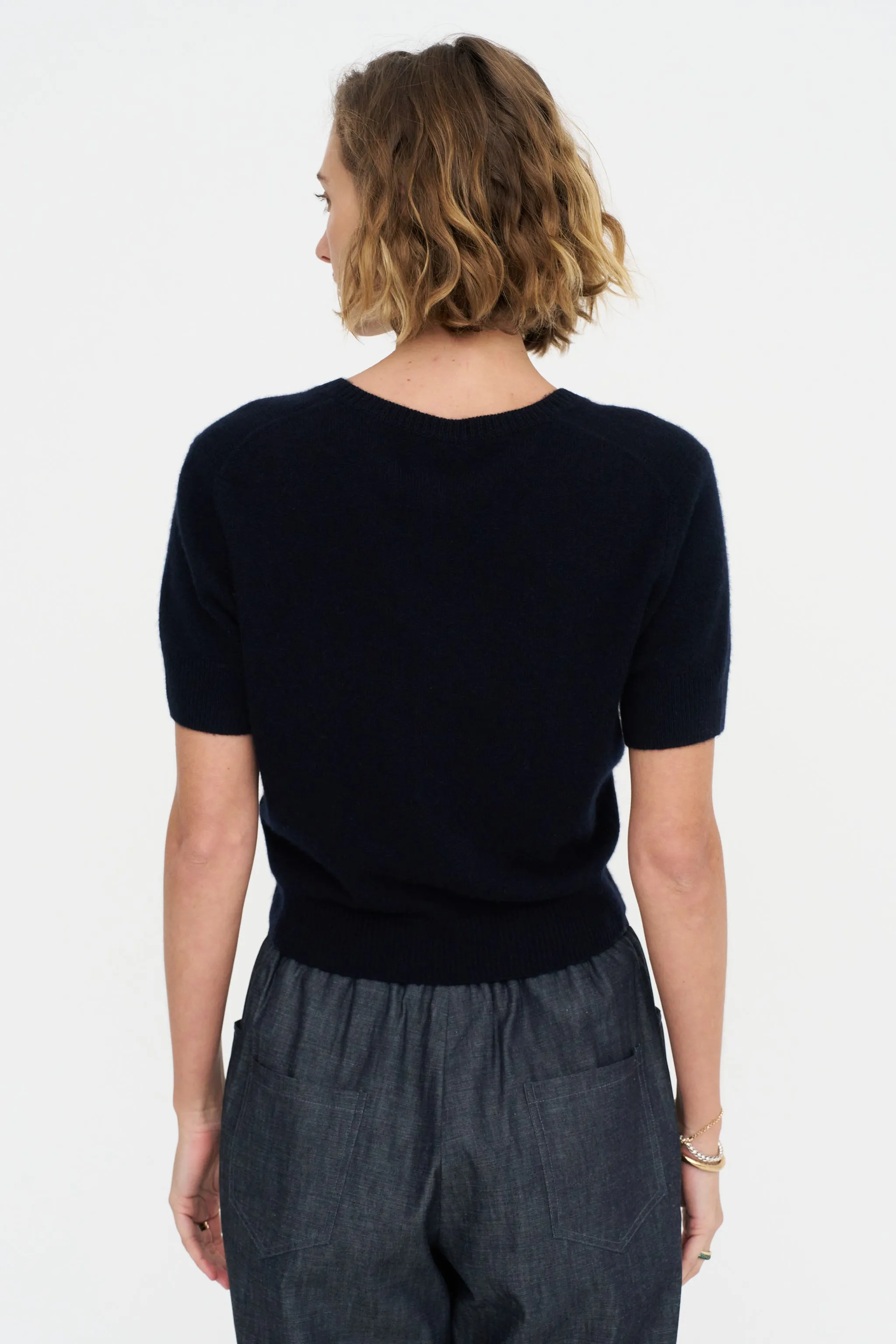 V-Neck Sweater, Deep Night sold by Kick Pleat product image thumbnail 5