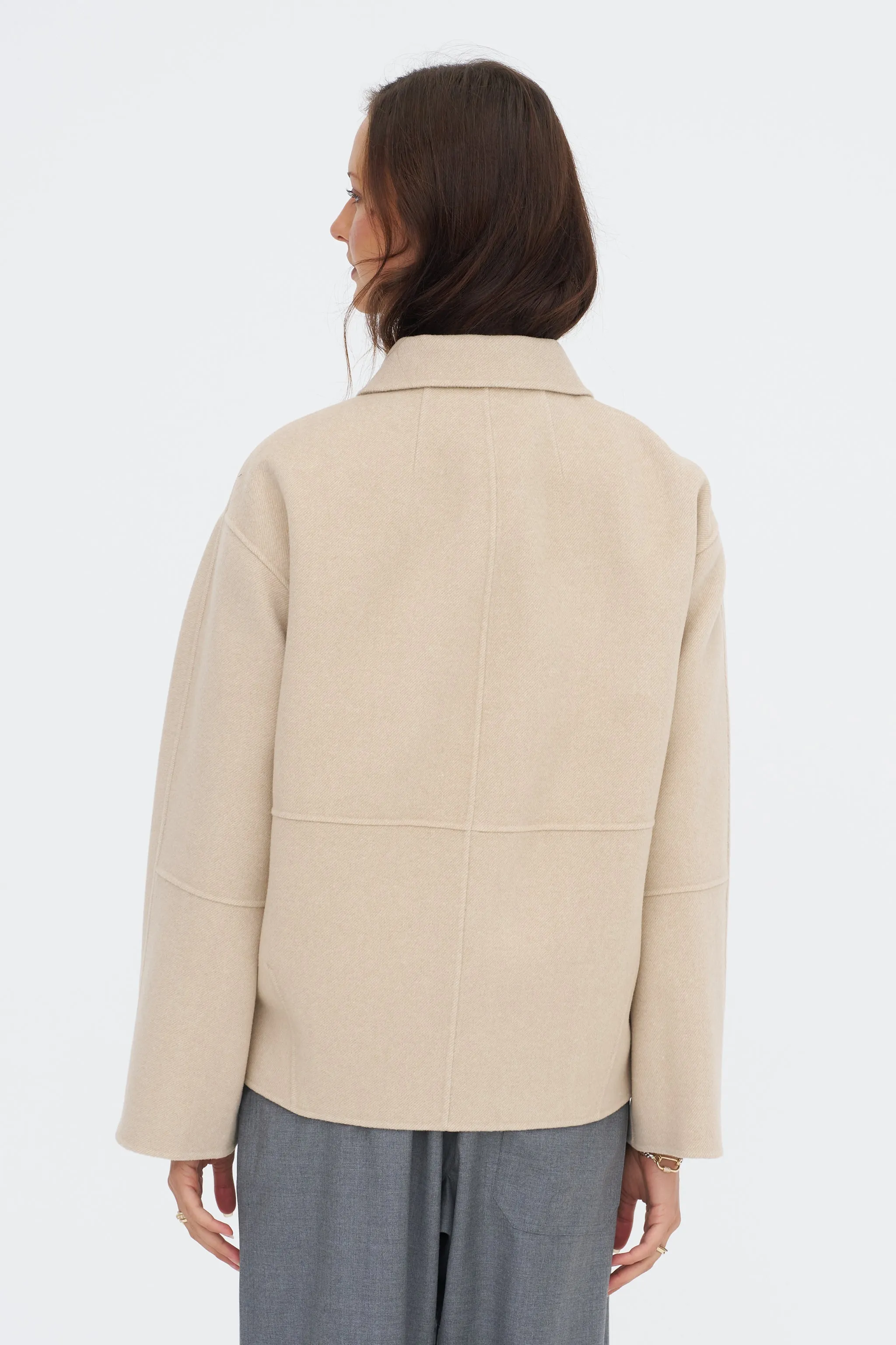 Monro Jacket, Stone sold by Kick Pleat product image thumbnail 4