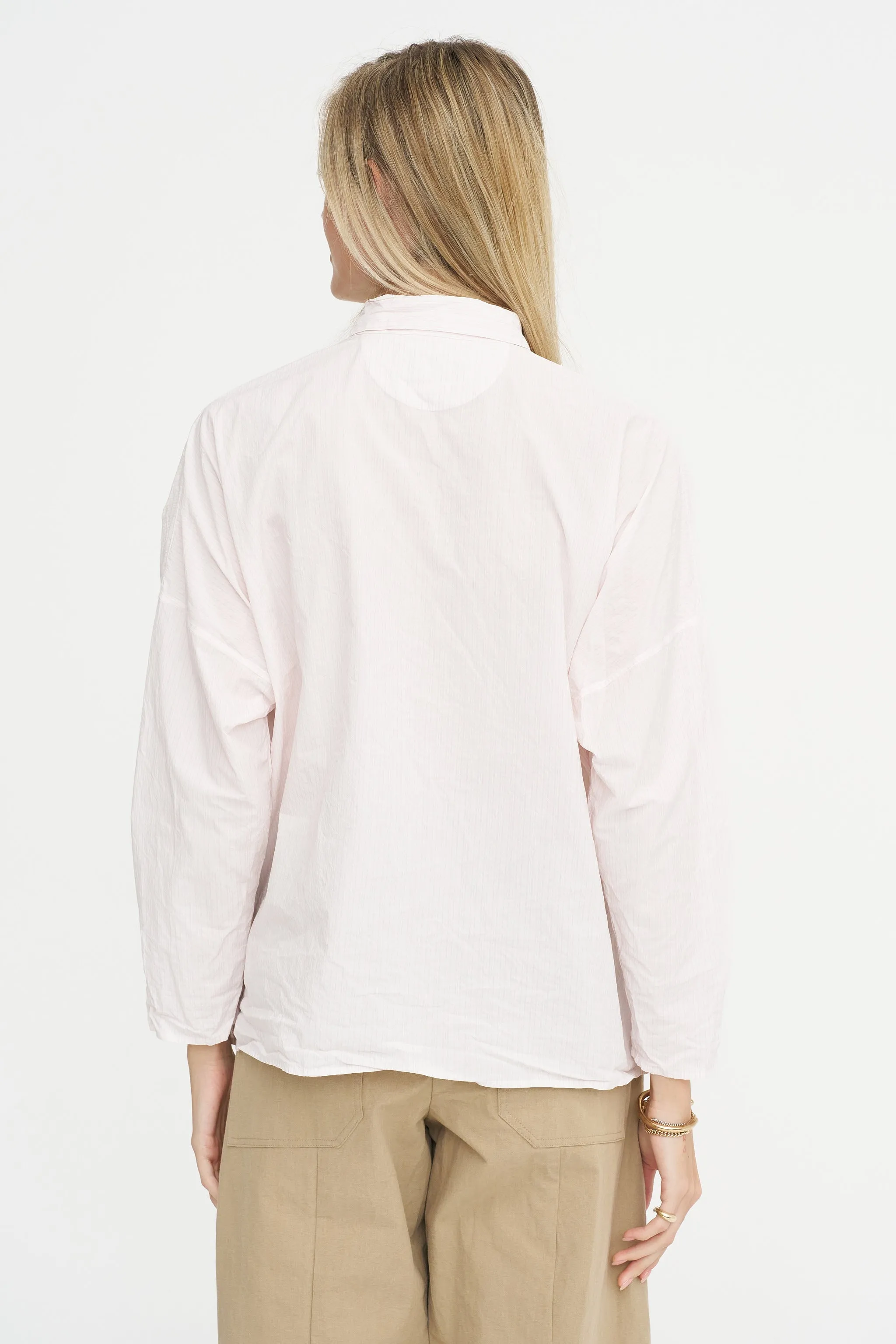 Tina Shirt, Pink Stripe sold by Kick Pleat product image thumbnail 5