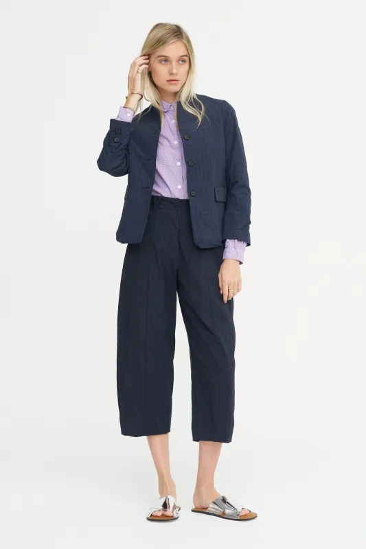 Tyrol Shirt, Purple Check sold by Kick Pleat