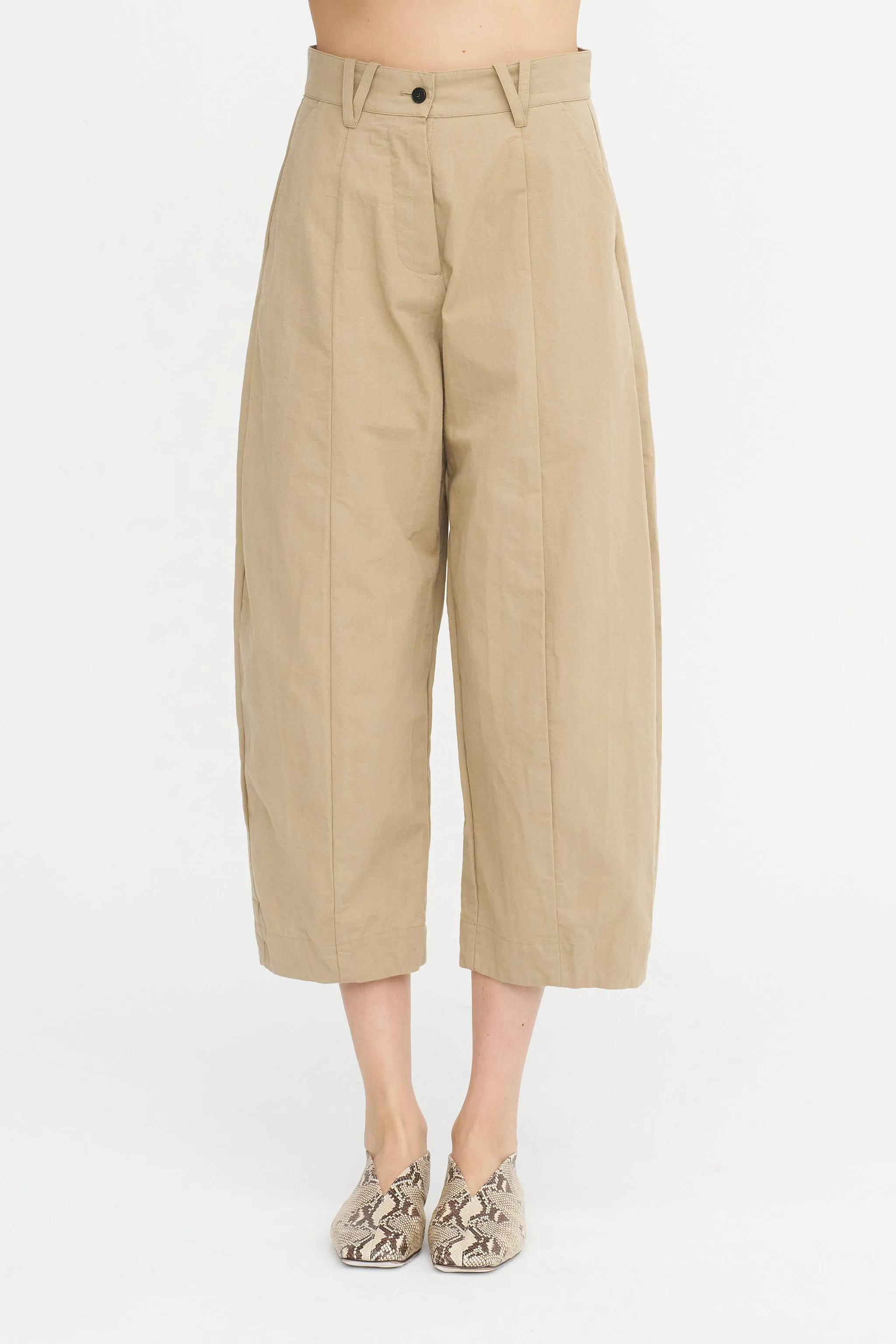 Sandra Pants, Cream sold by Kick Pleat product image thumbnail 2