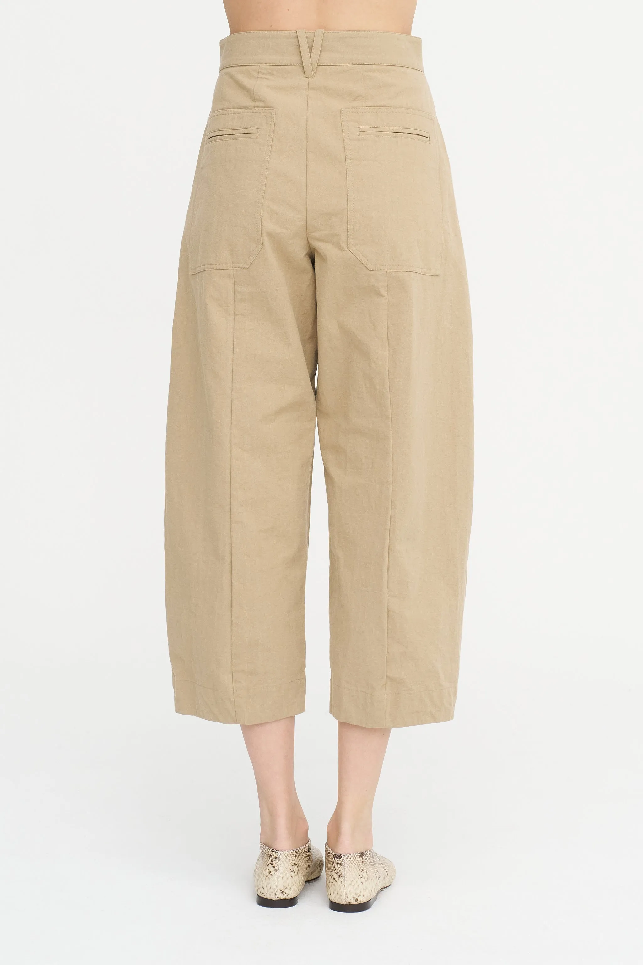 Sandra Pants, Cream sold by Kick Pleat product image thumbnail 4