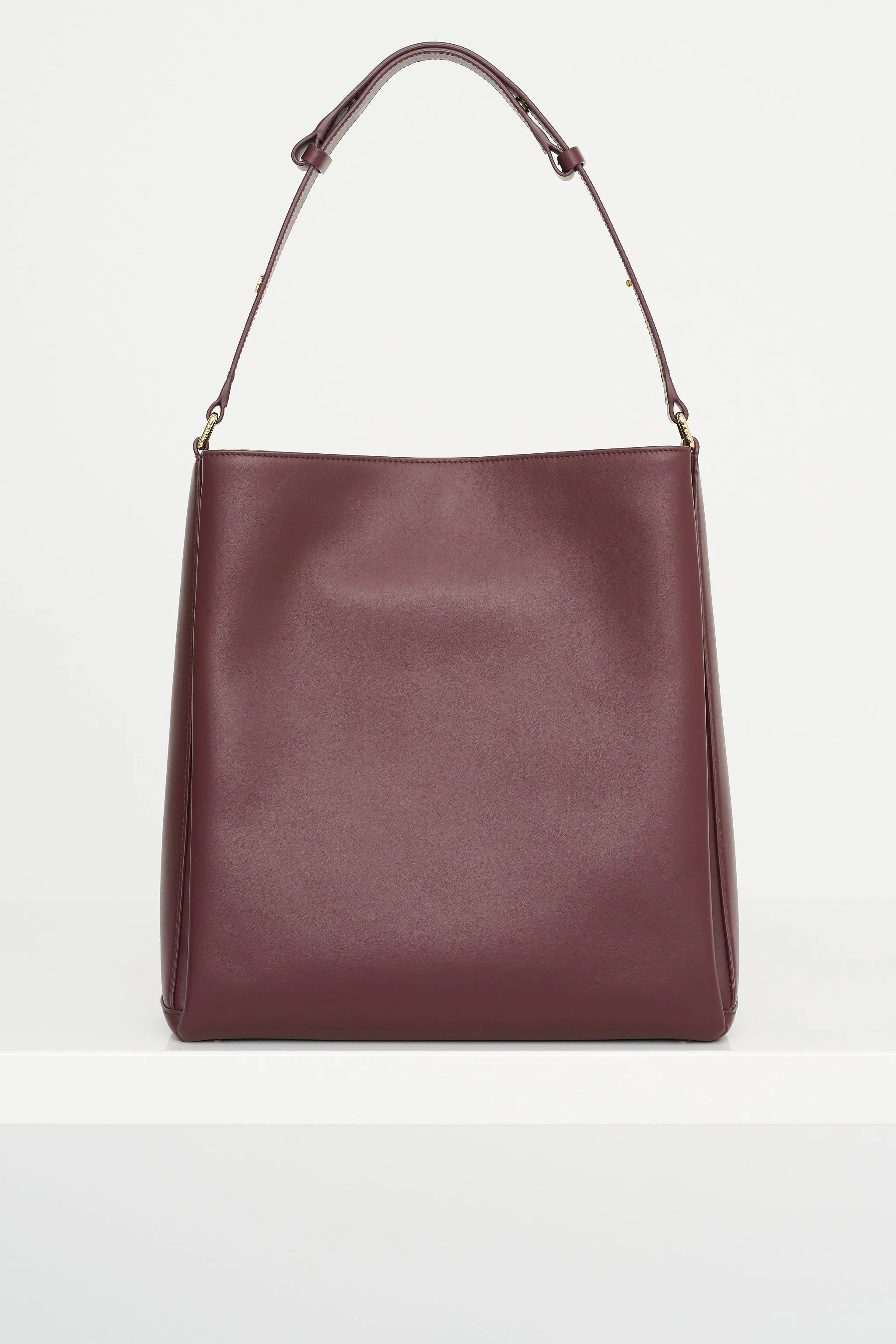 Folded Tote Bag, Burgundy sold by Kick Pleat product image thumbnail 3