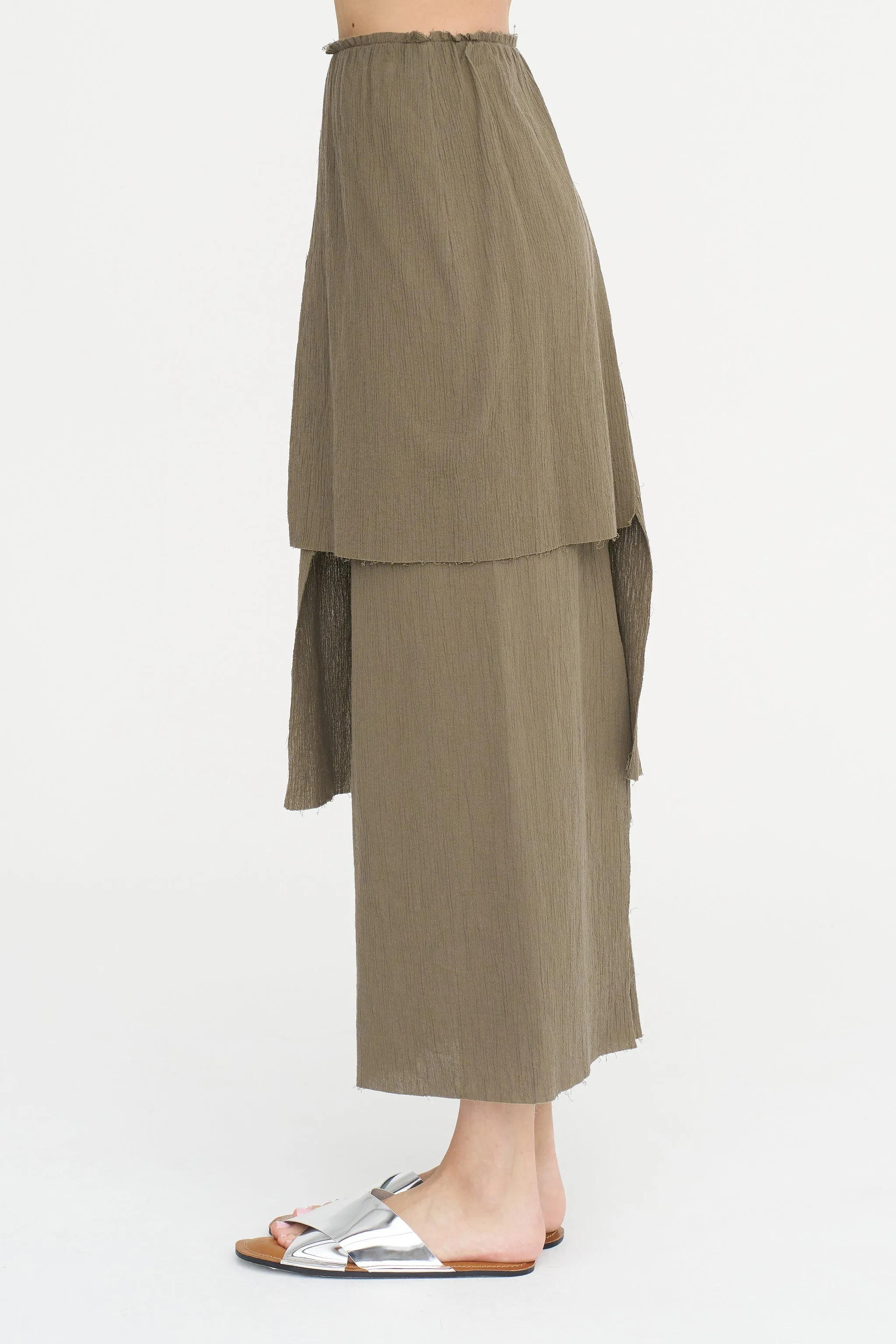 Raw Layer Skirt, Clay sold by Kick Pleat product image thumbnail 3
