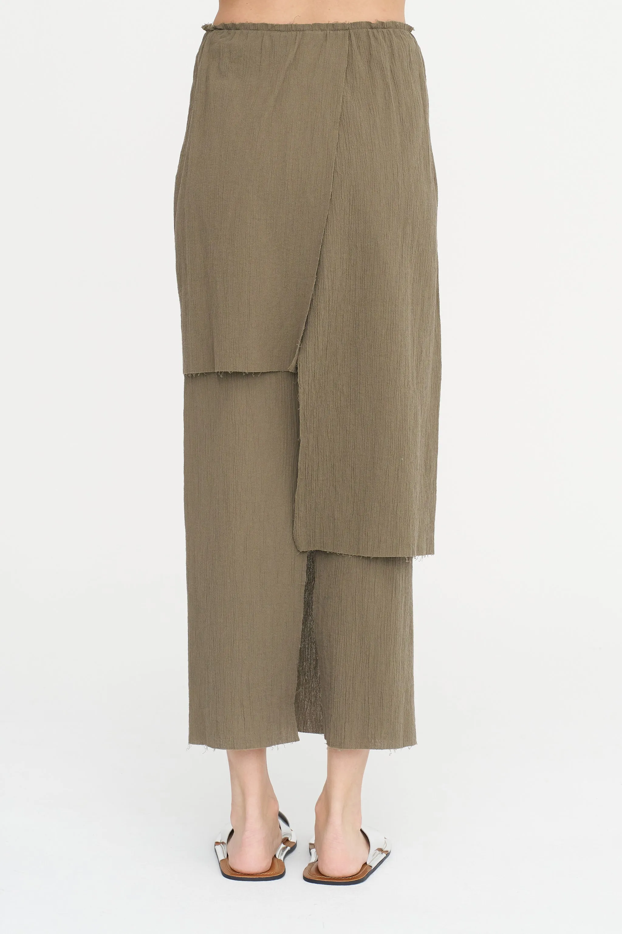 Raw Layer Skirt, Clay sold by Kick Pleat product image thumbnail 4