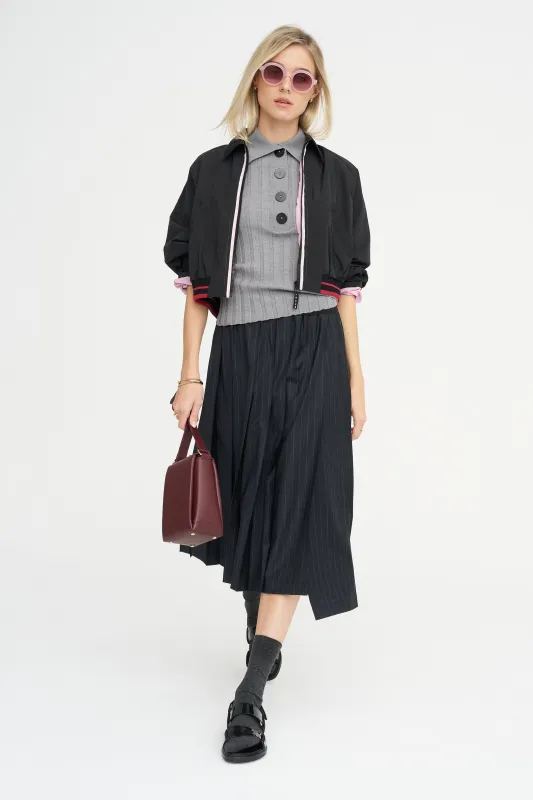 Sugarman Knit Polo, Gris made by Kick Pleat