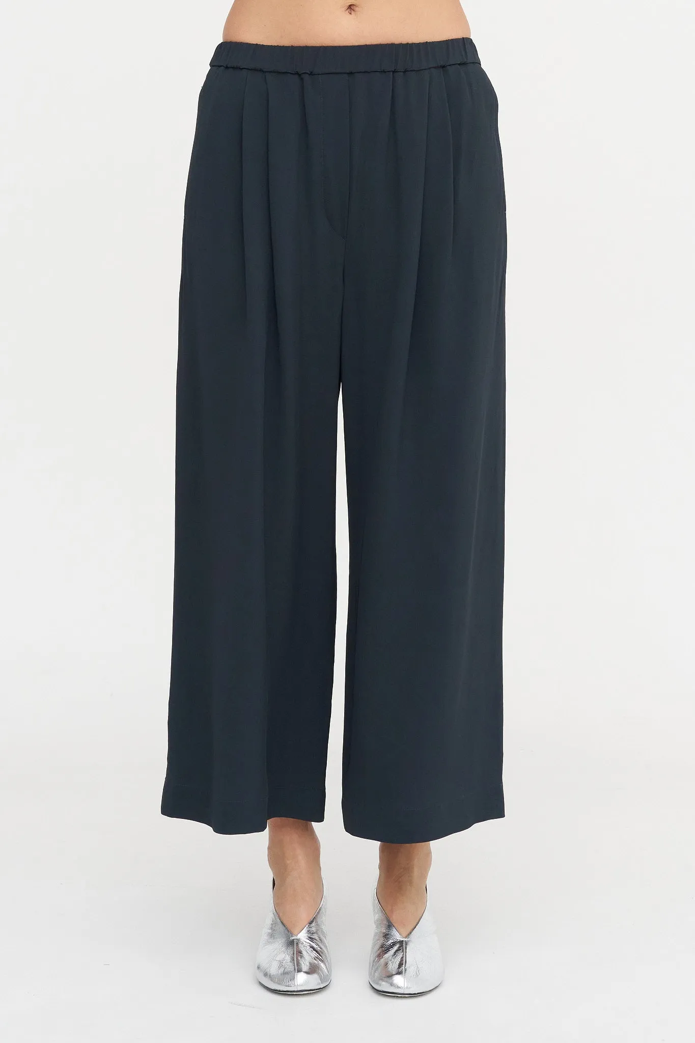 Pima Trouser, Deep Petrol sold by Kick Pleat product image thumbnail 5