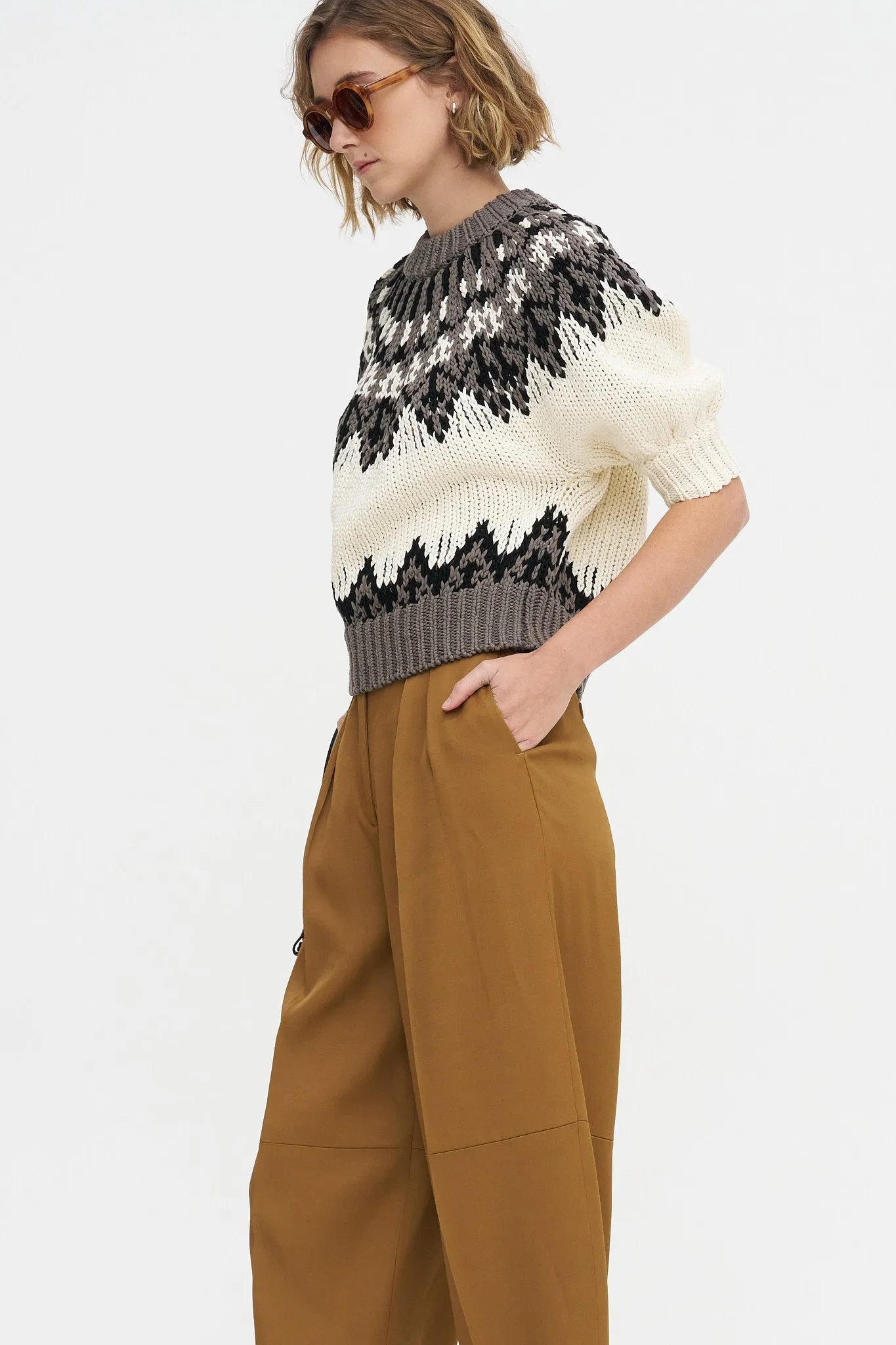 Dash Pant, Golden Oak sold by Kick Pleat product image thumbnail 2