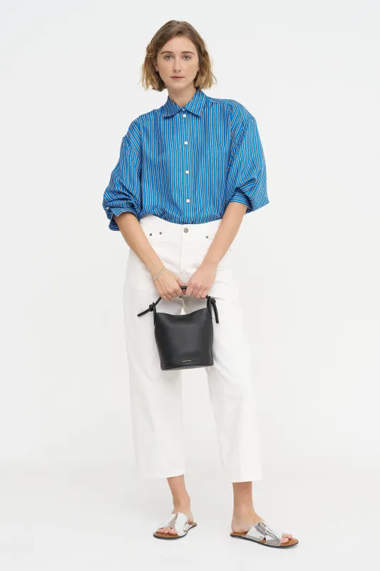 Oversized Striped Shirt, Blue & Navy sold by Kick Pleat