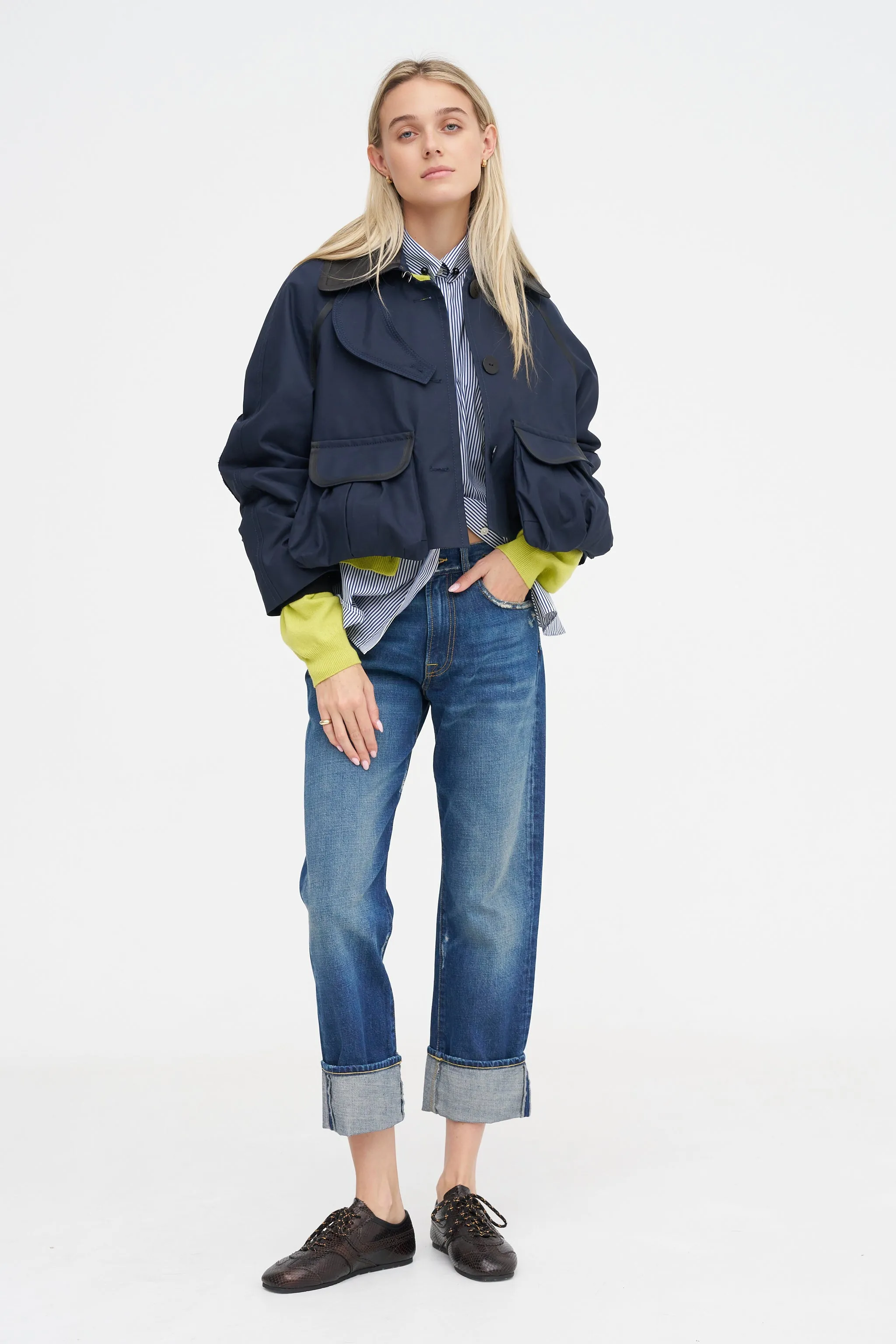 Cuffed Romeo, Oasis Blue sold by Kick Pleat