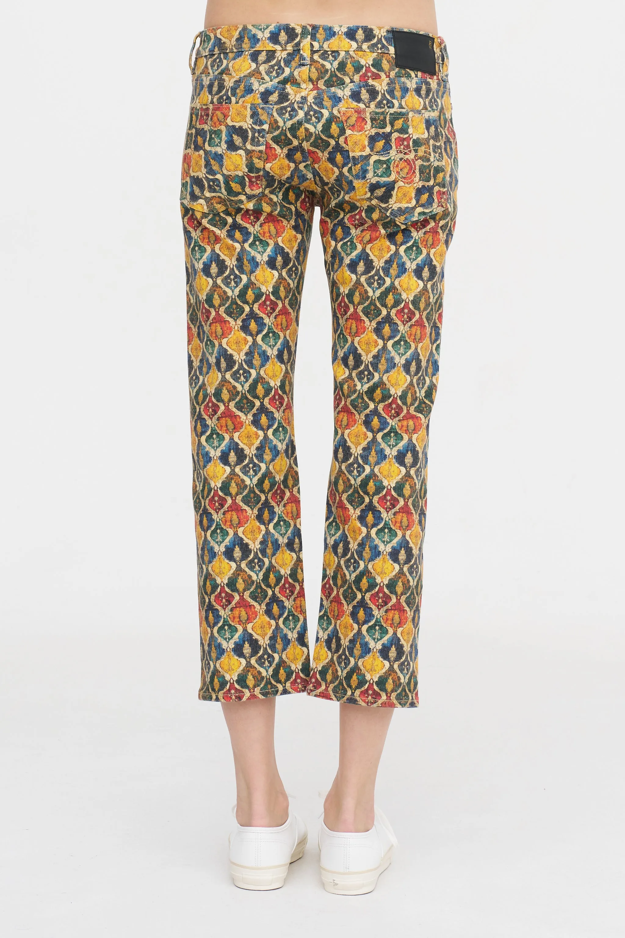 Boy Straight, Gold Orange Ikat sold by Kick Pleat product image thumbnail 4