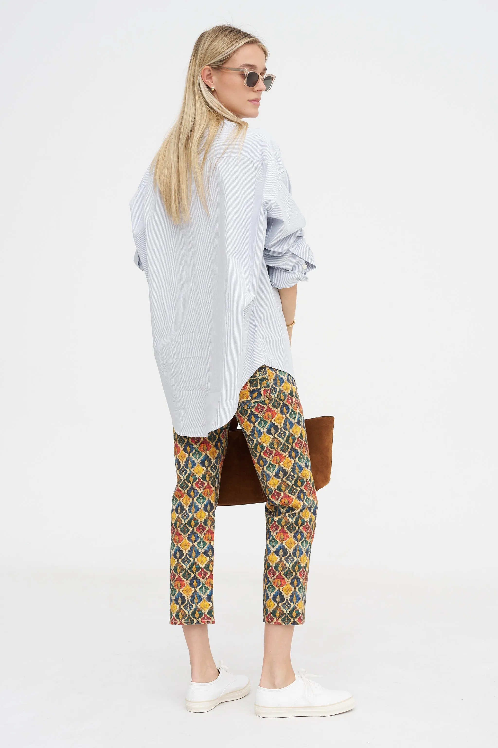 Boy Straight, Gold Orange Ikat sold by Kick Pleat product image thumbnail 5