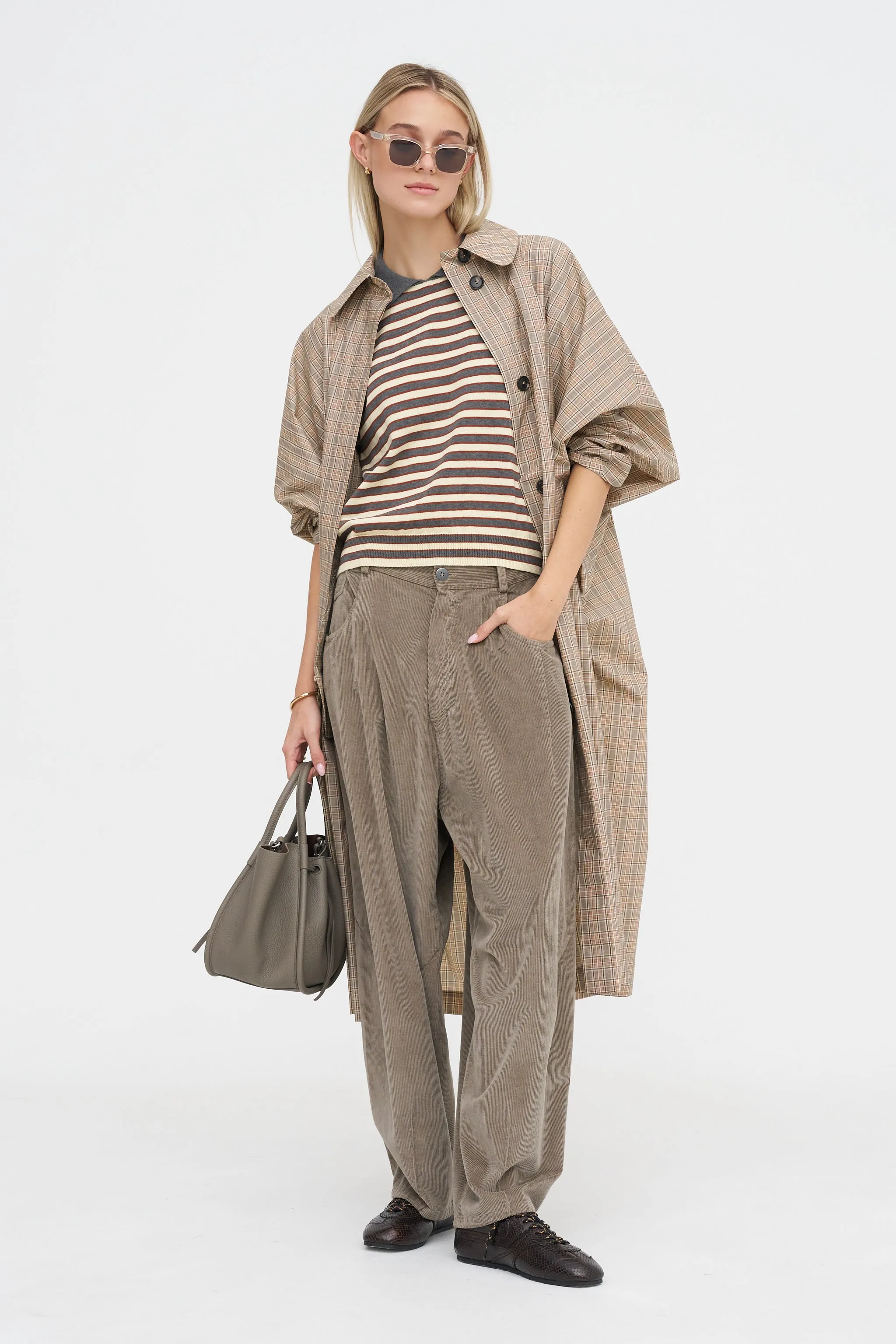 Organic Cotton Striped Polo, Grey & Beige sold by Kick Pleat product image thumbnail 5