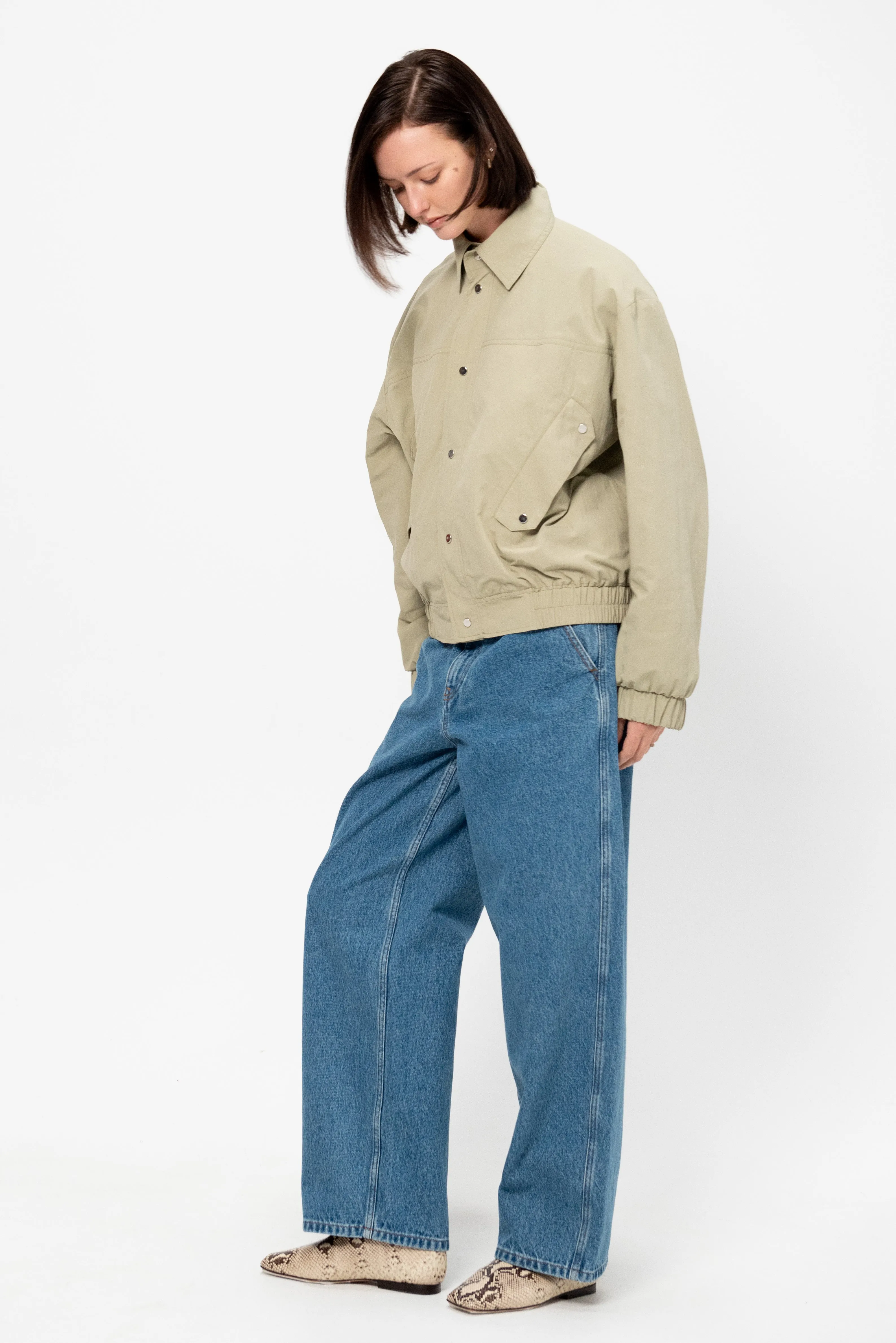 Bomber Jacket, Sage Green sold by Kick Pleat product image thumbnail 5