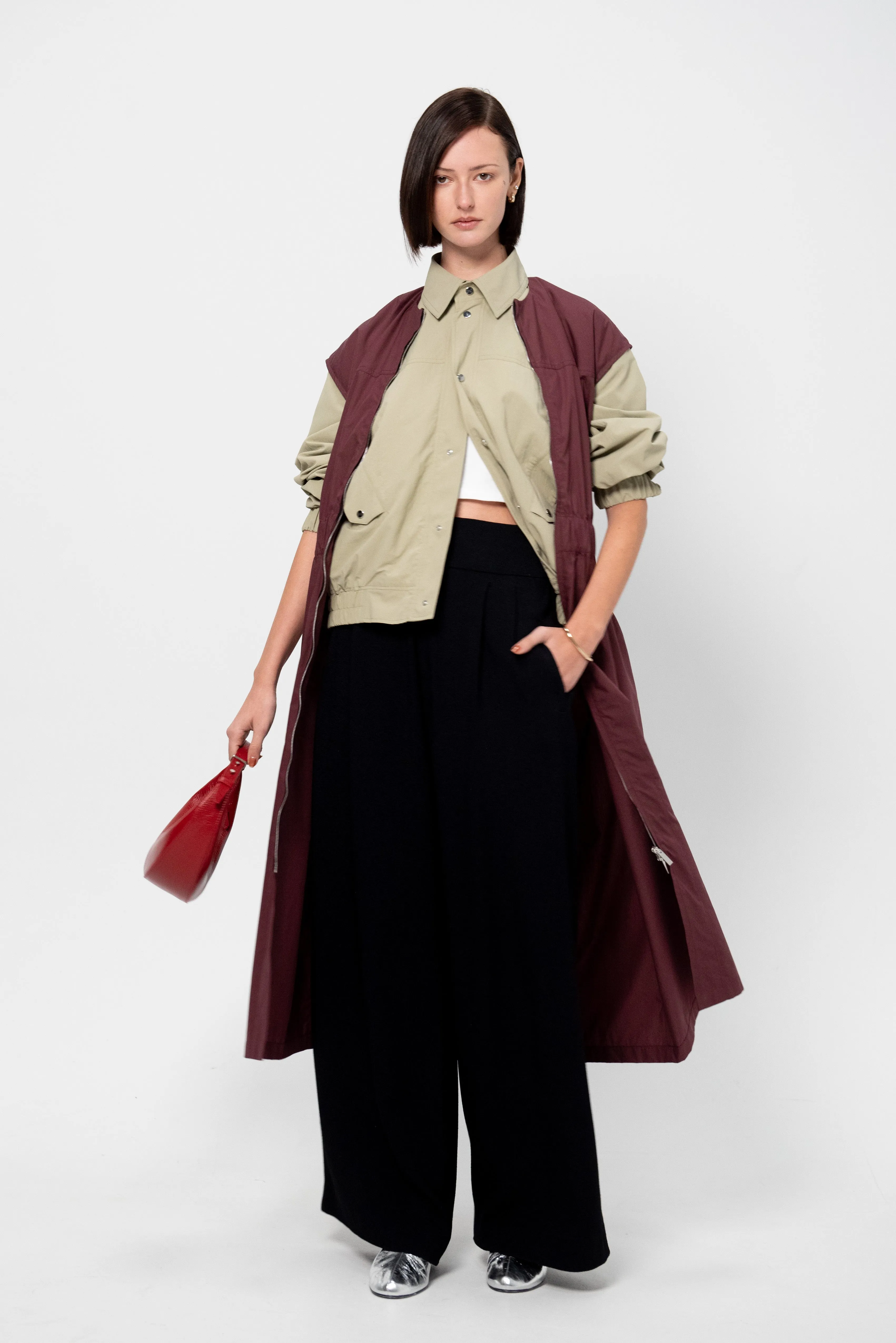 Wide Leg Pants, Black sold by Kick Pleat