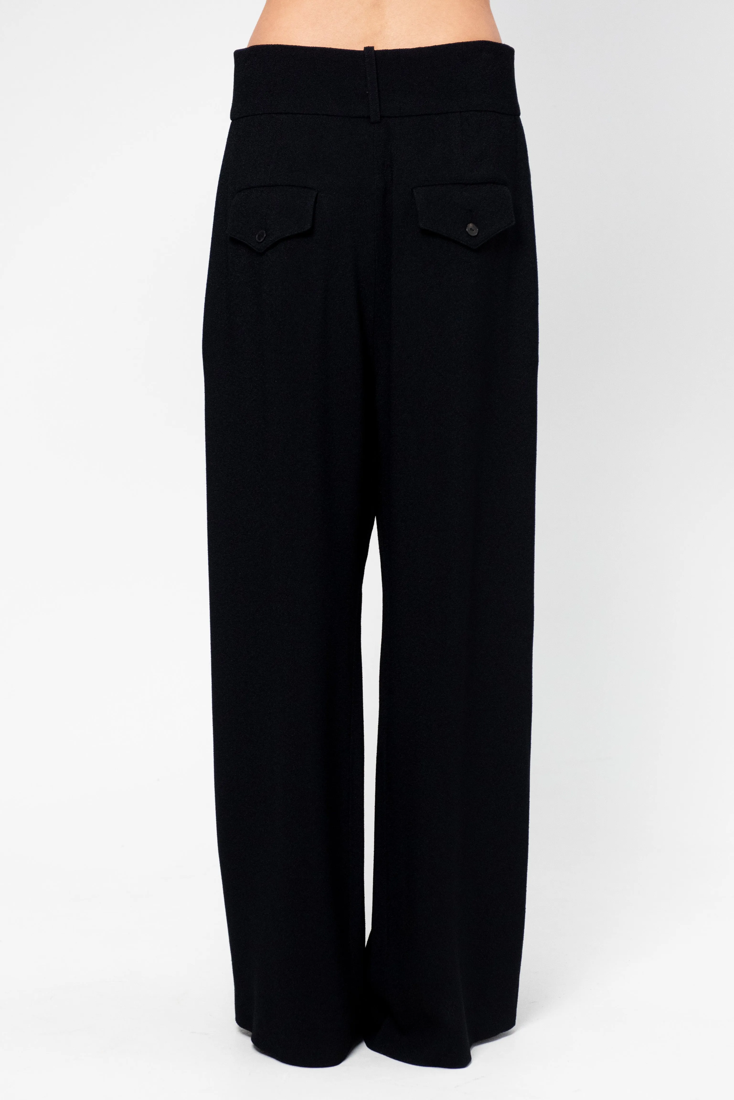 Wide Leg Pants, Black sold by Kick Pleat product image thumbnail 4