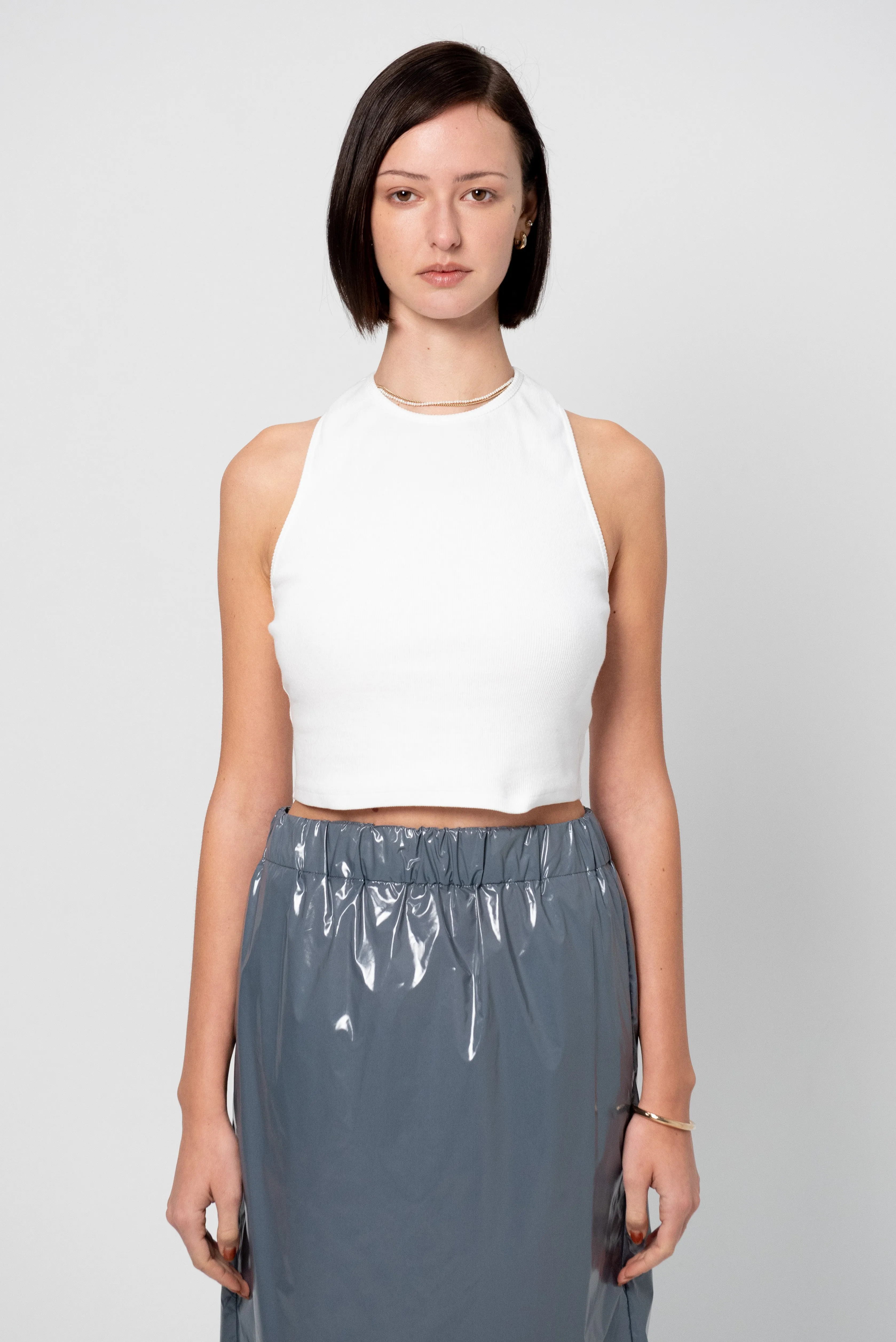 Racerback Tank, White sold by Kick Pleat product image thumbnail 2