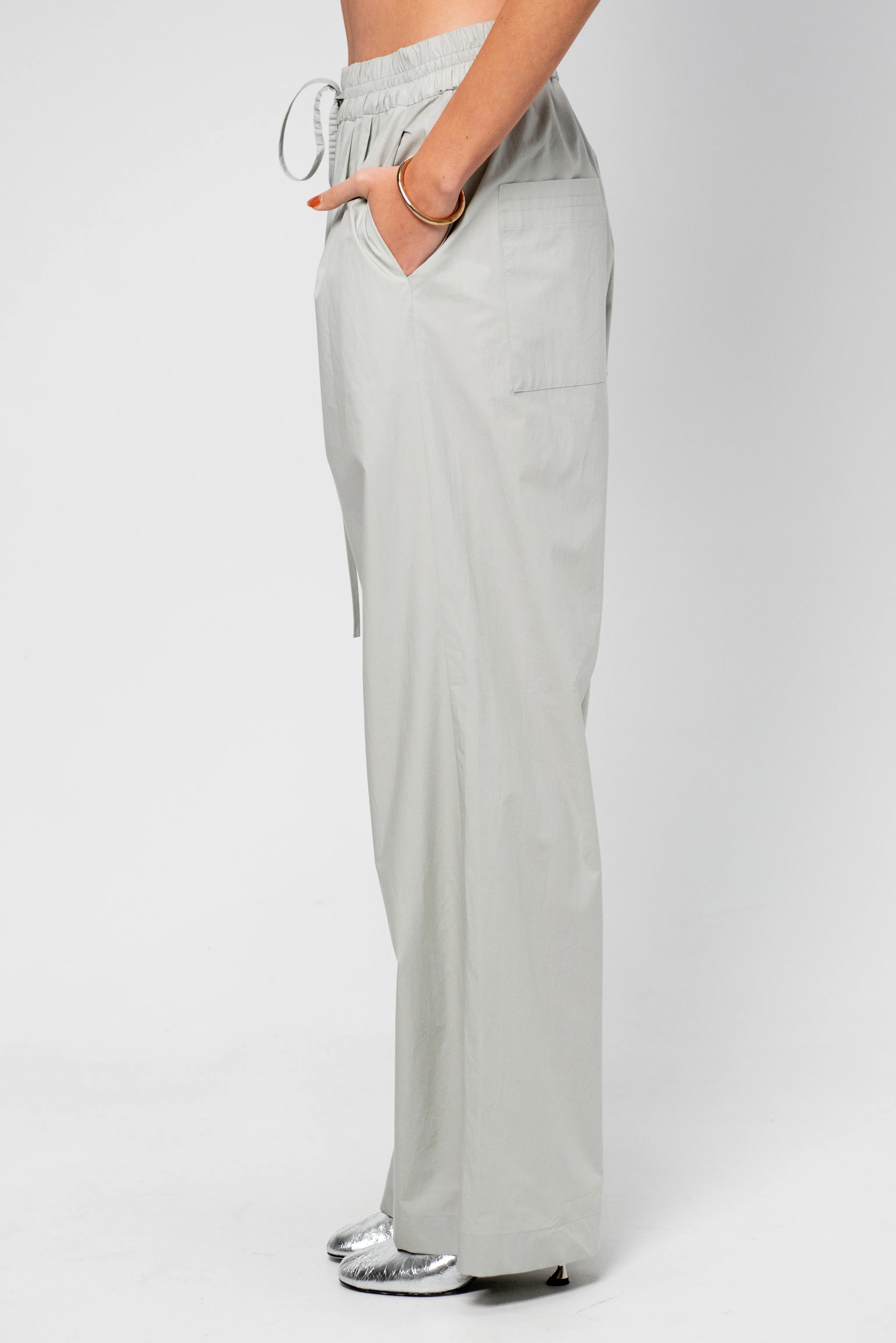 Elastic-Waist Pants, Ice Blue sold by Kick Pleat product image thumbnail 3