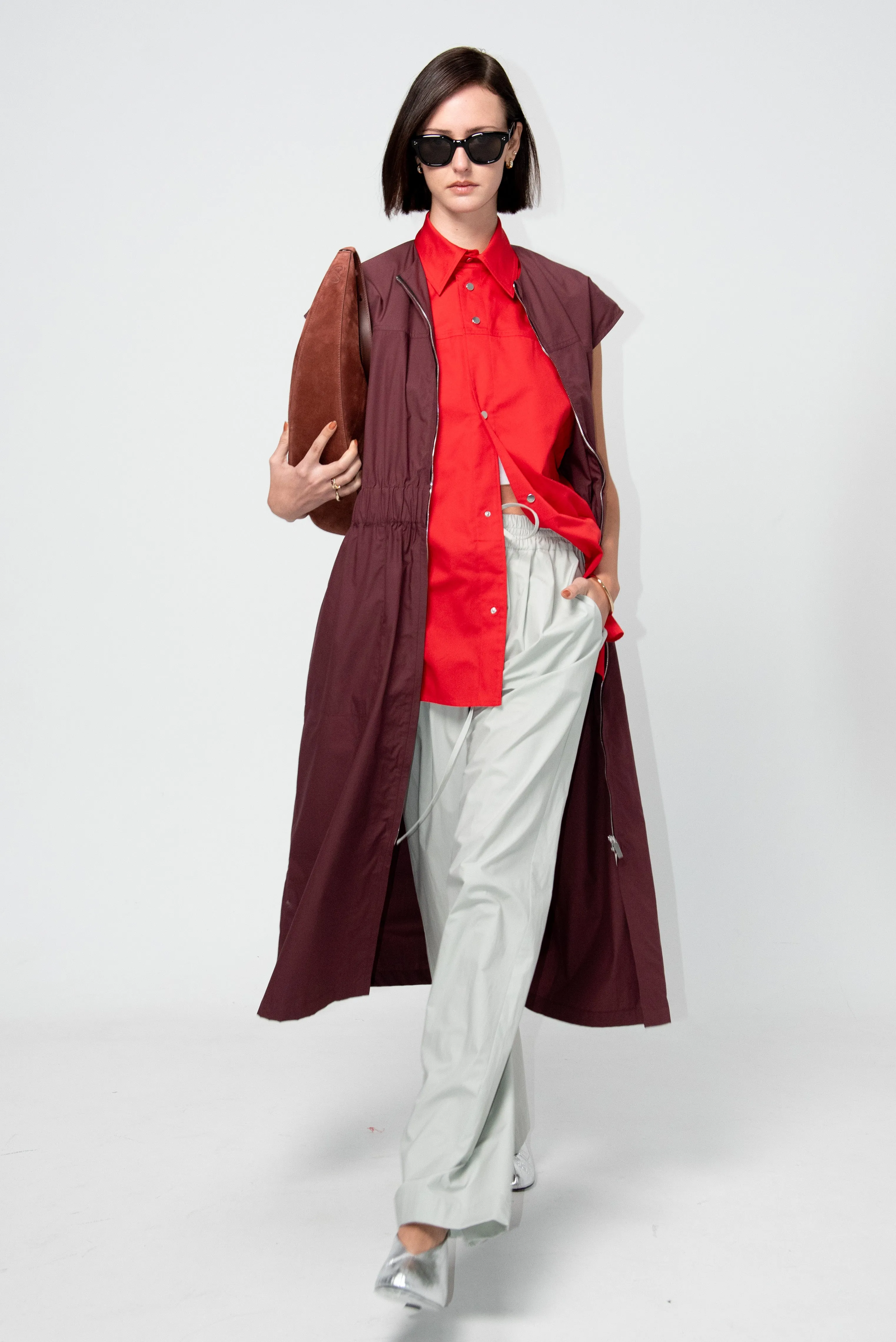 Elastic-Waist Pants, Ice Blue sold by Kick Pleat product image thumbnail 5