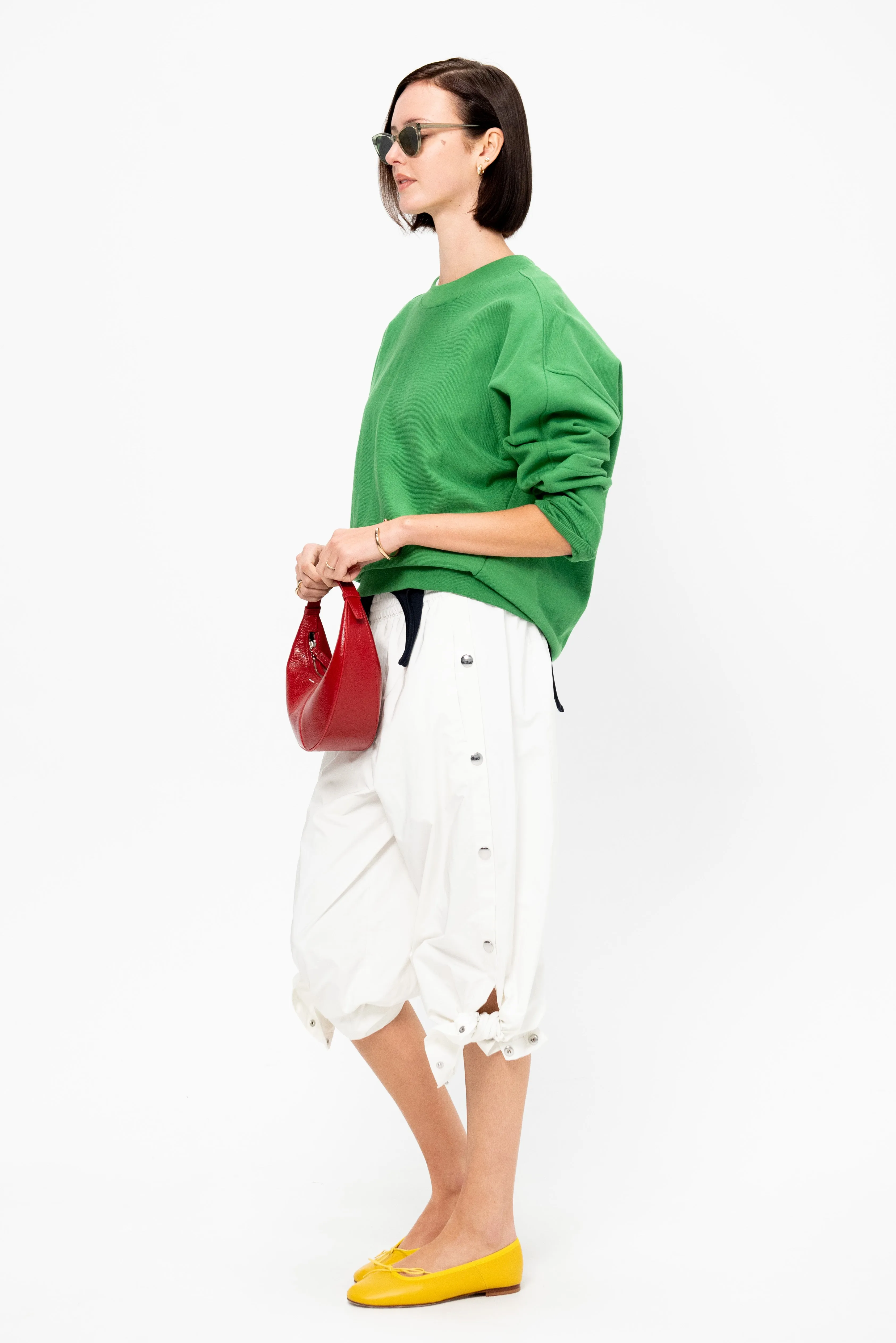 Cocoon Crewneck Sweatshirt, Green sold by Kick Pleat product image thumbnail 5
