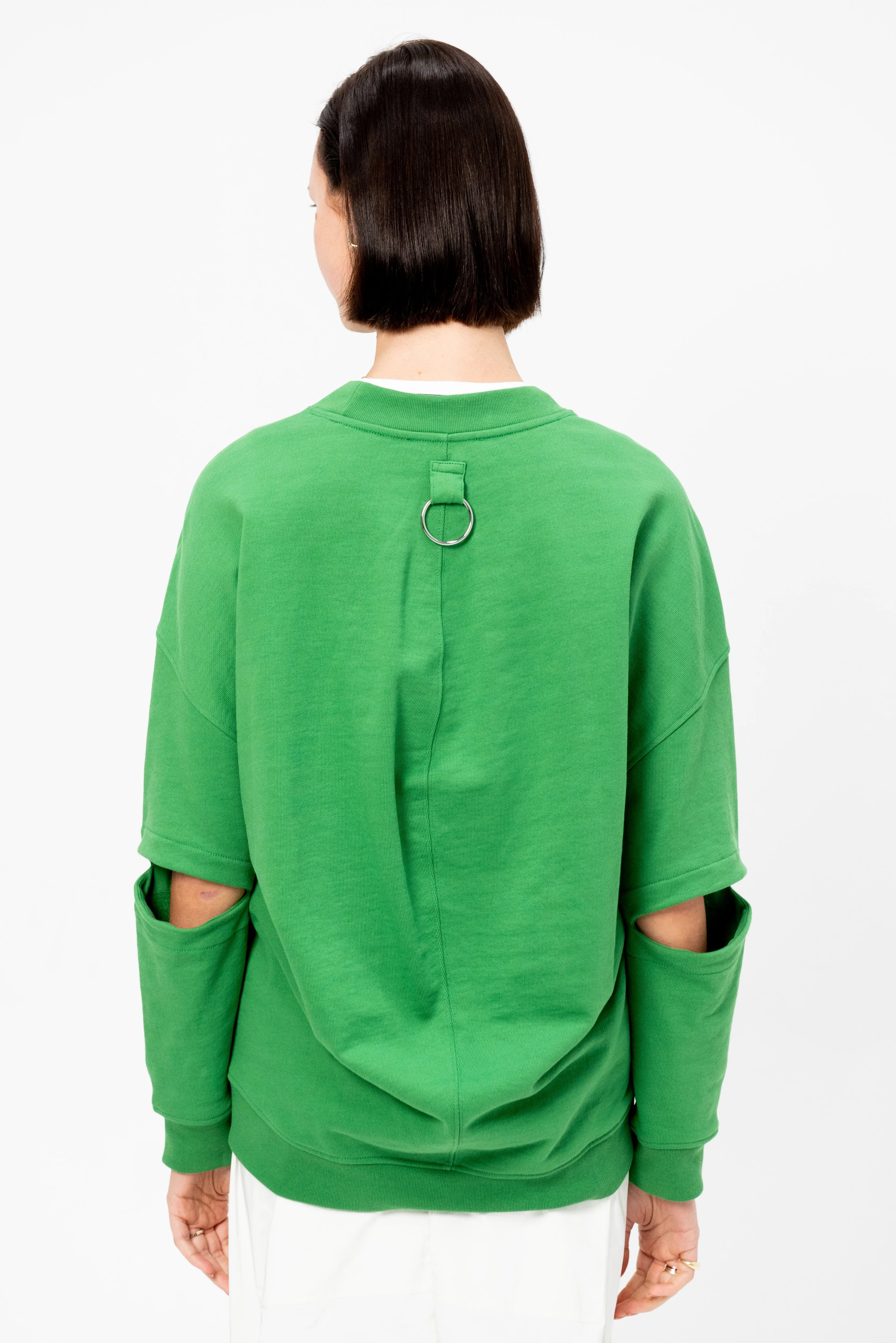 Cocoon Crewneck Sweatshirt, Green sold by Kick Pleat product image thumbnail 4