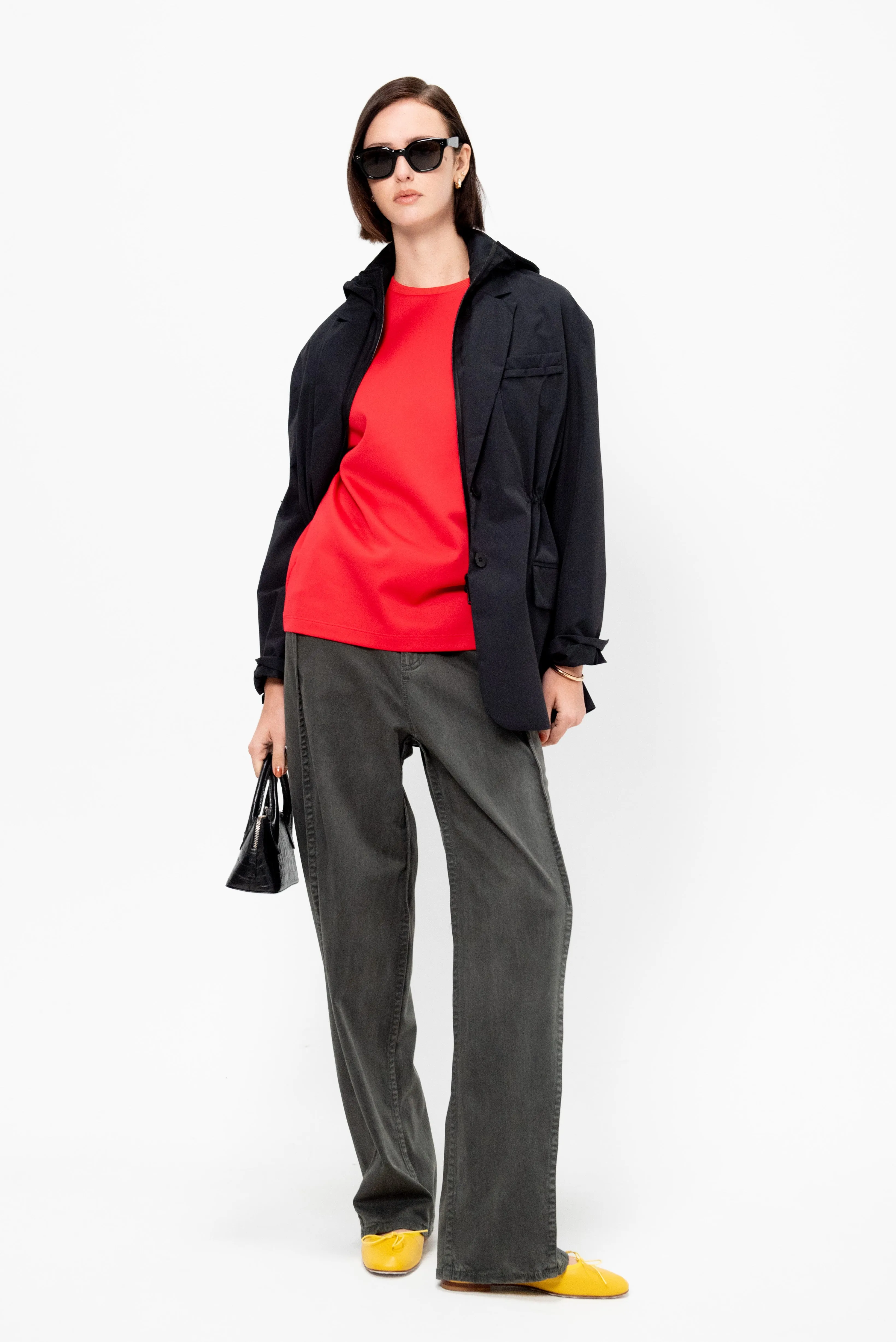 Active Knit Easy T-Shirt, Red sold by Kick Pleat product image thumbnail 5