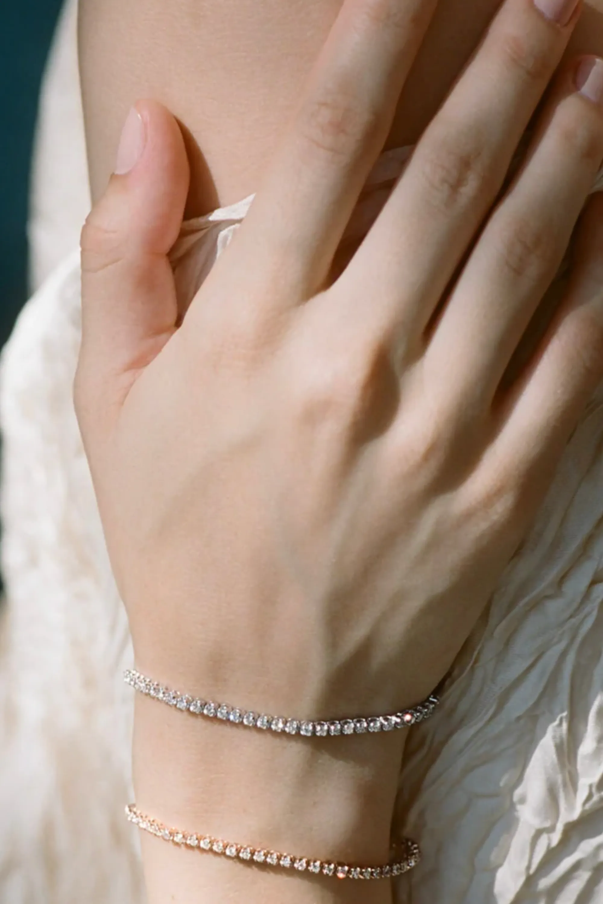 Illusion Tennis Bracelet sold by Kick Pleat product image thumbnail 5