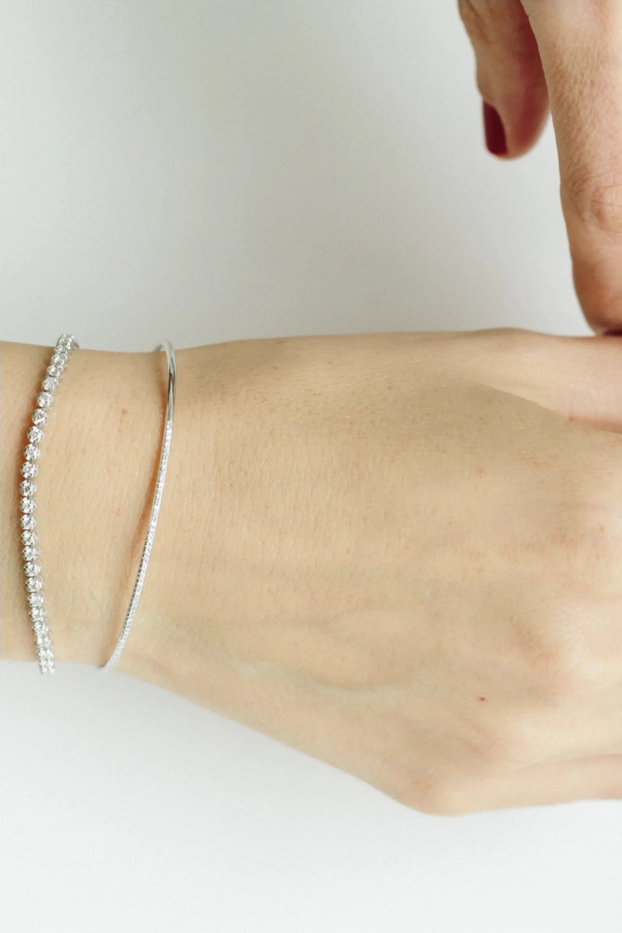 Illusion Tennis Bracelet sold by Kick Pleat product image thumbnail 2