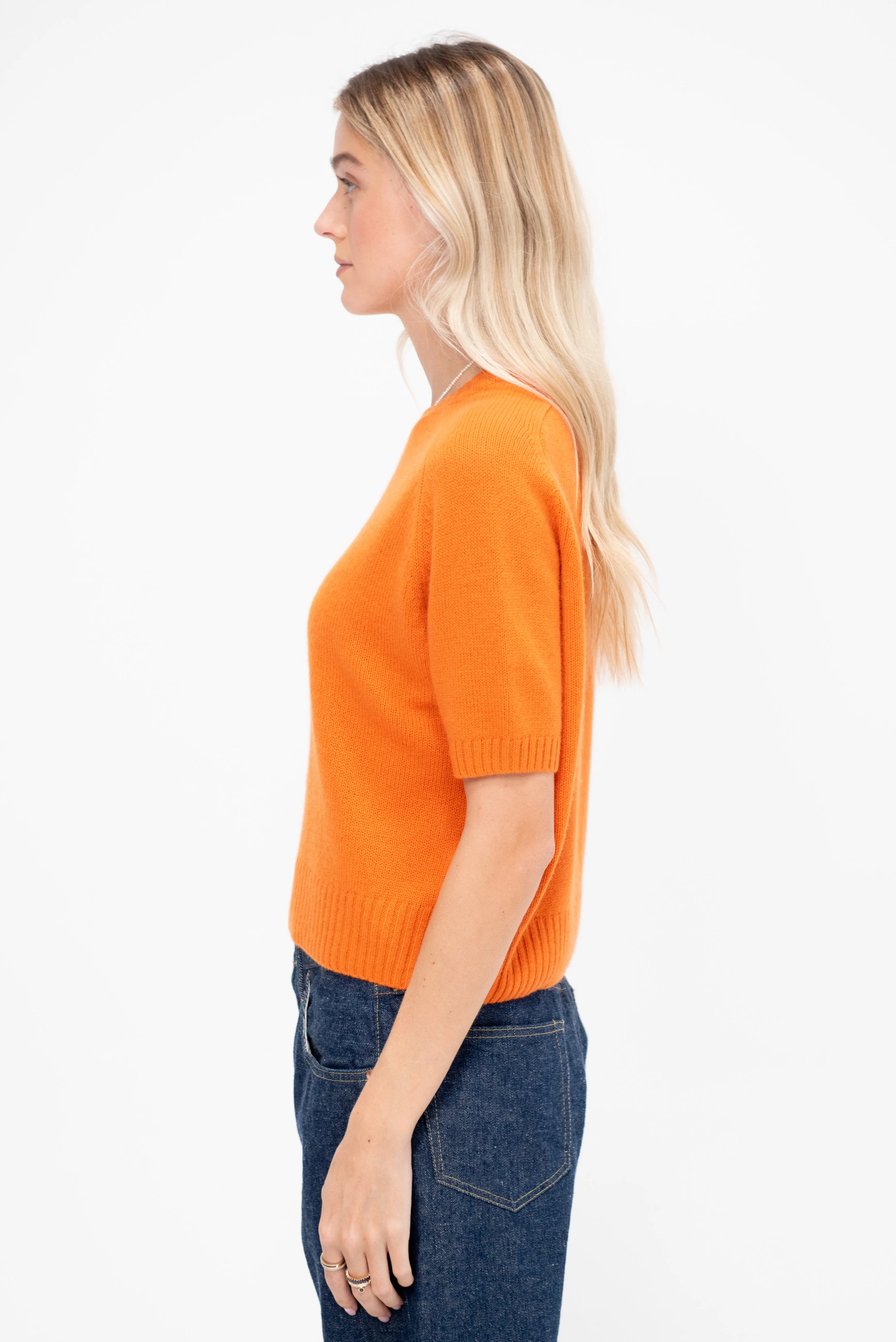 Round Neck Sweater, Tango sold by Kick Pleat product image thumbnail 3