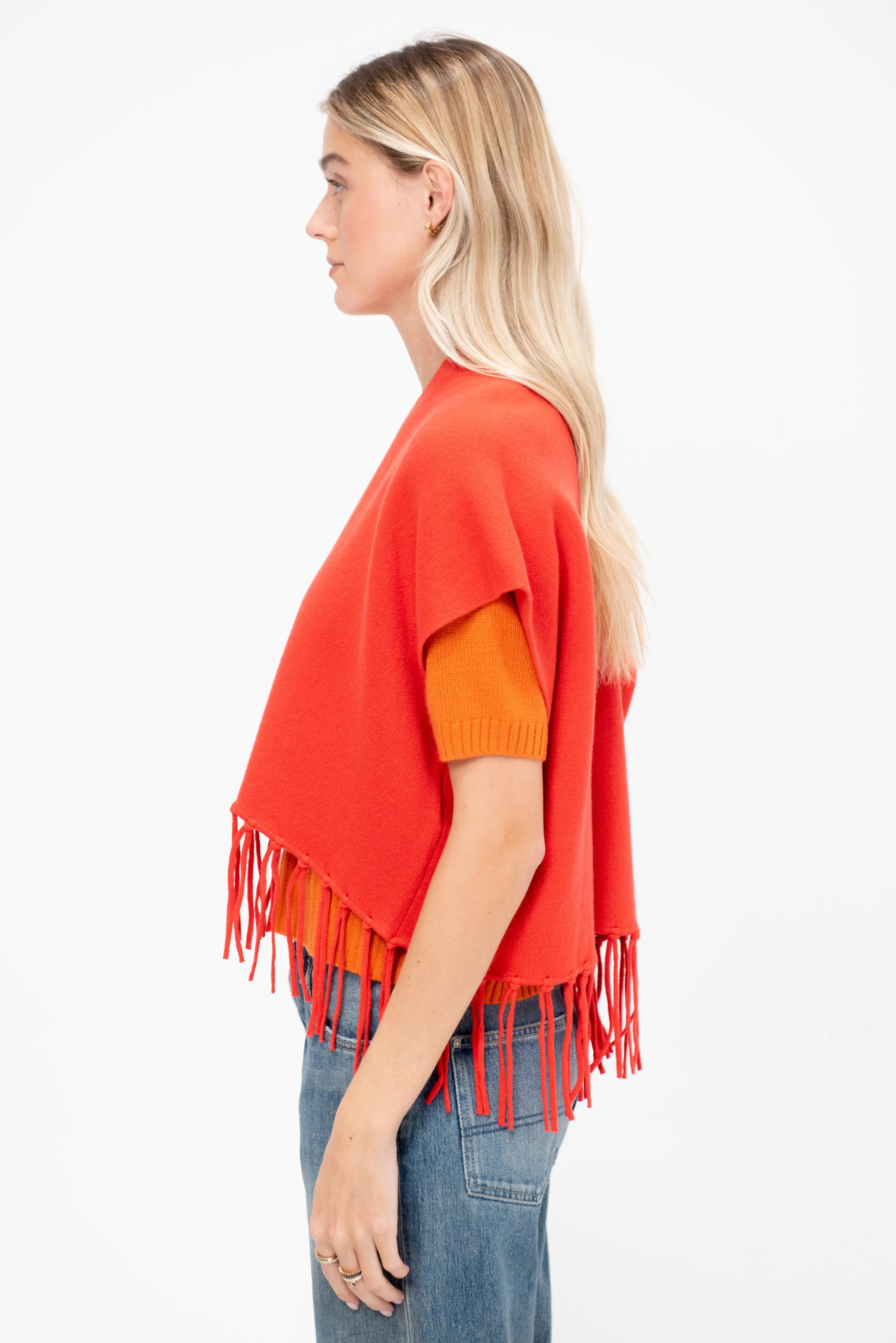 Open Vest, Maraschino Cherry sold by Kick Pleat product image thumbnail 3