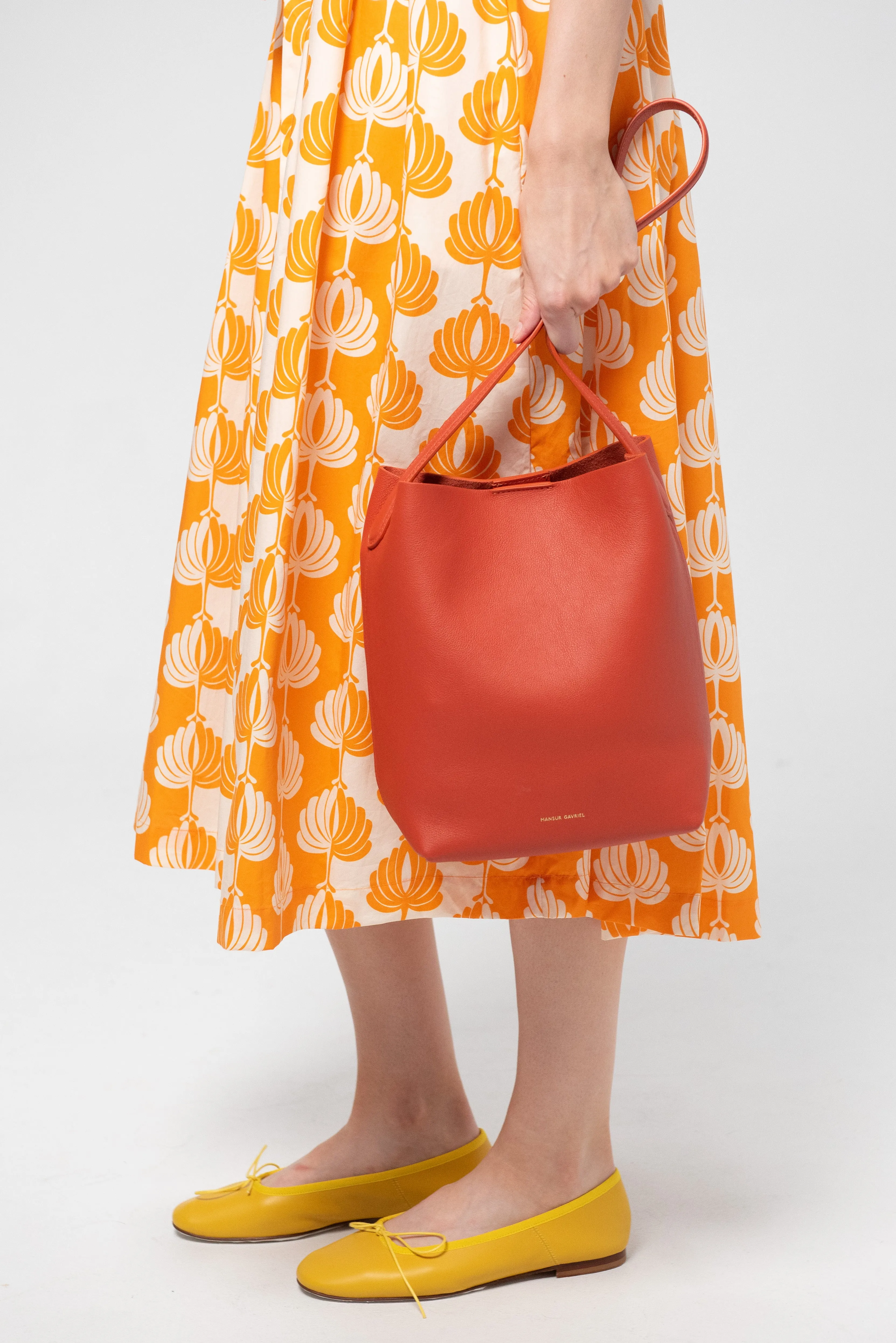 Small Everyday Cabas, Pomodoro sold by Kick Pleat product image thumbnail 2