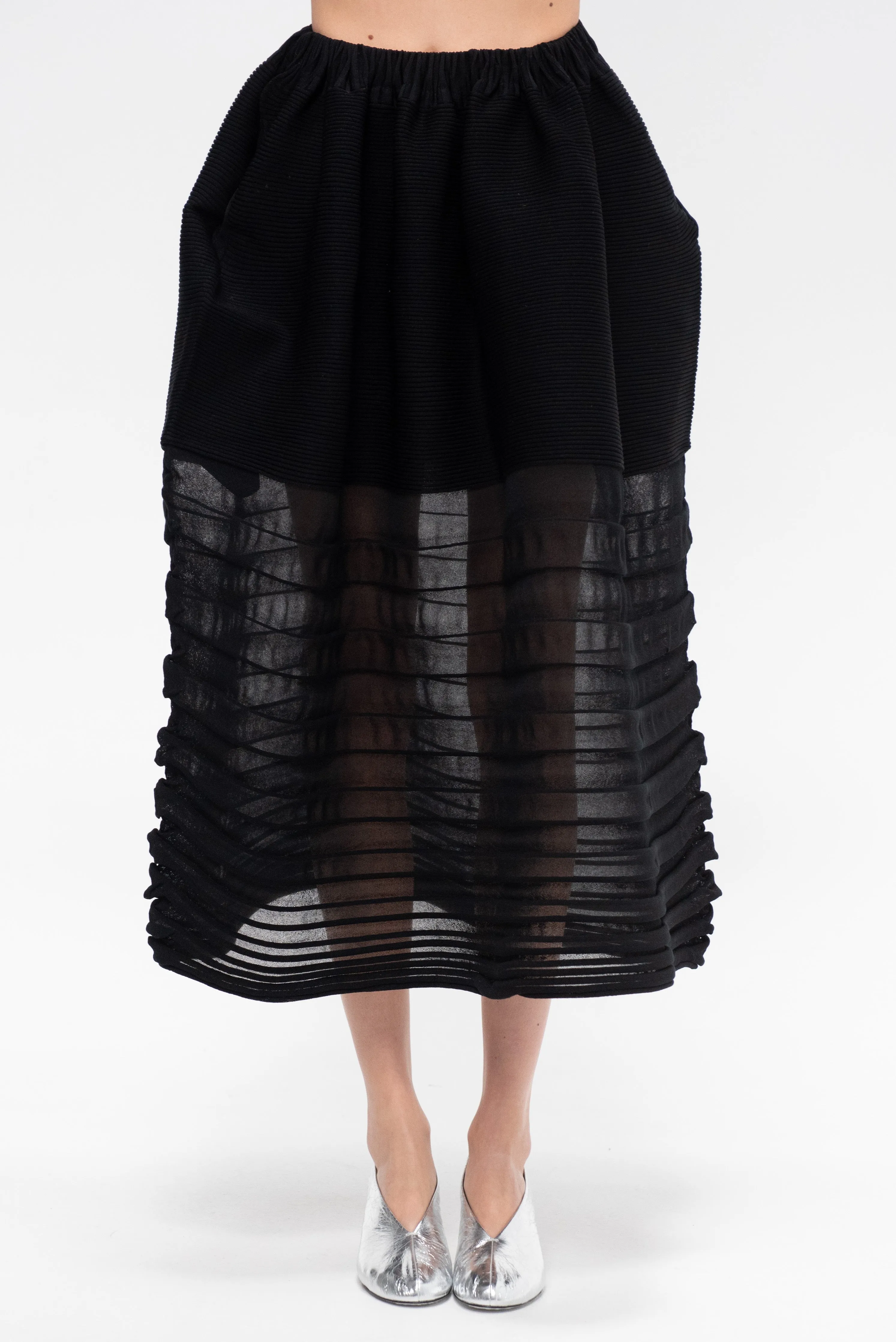Moving Knit Skirt, Black sold by Kick Pleat product image thumbnail 3