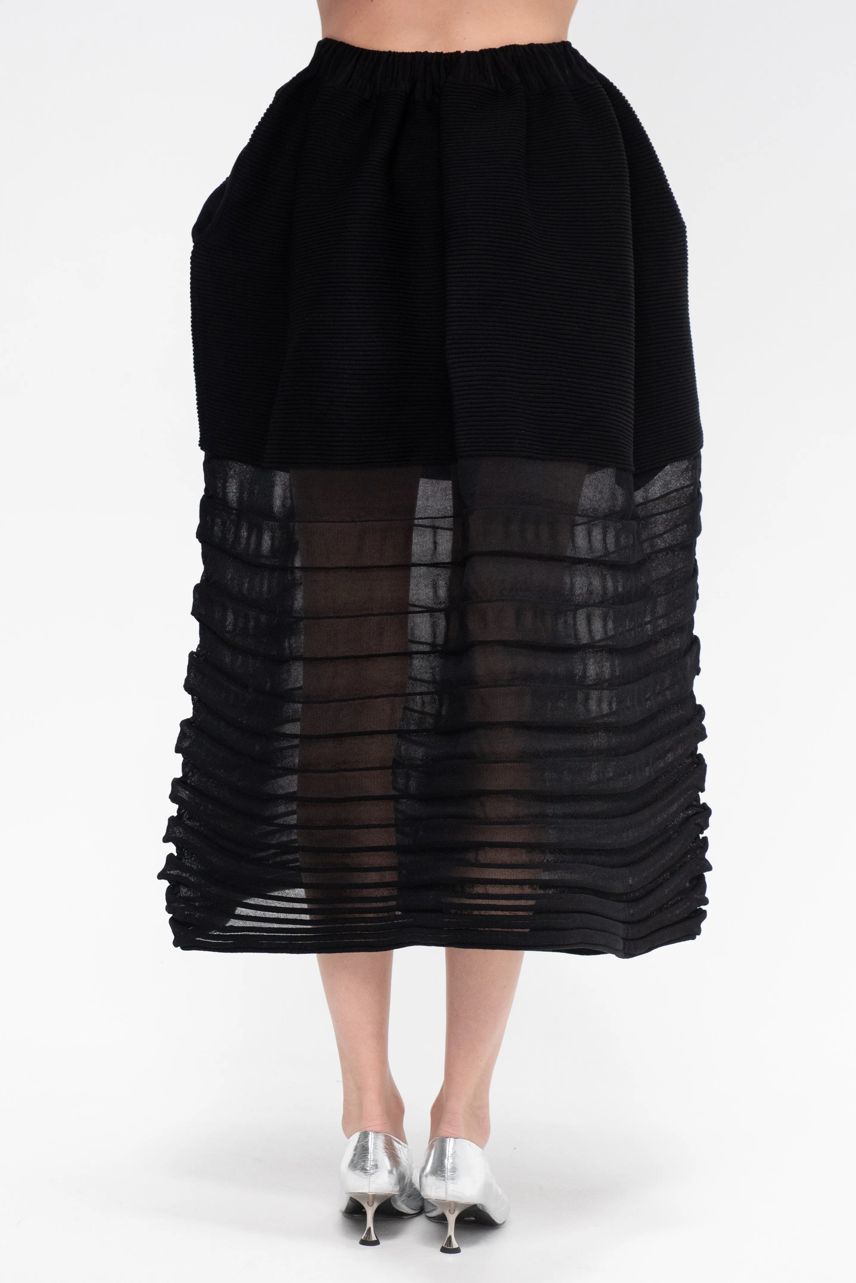 Moving Knit Skirt, Black sold by Kick Pleat product image thumbnail 5