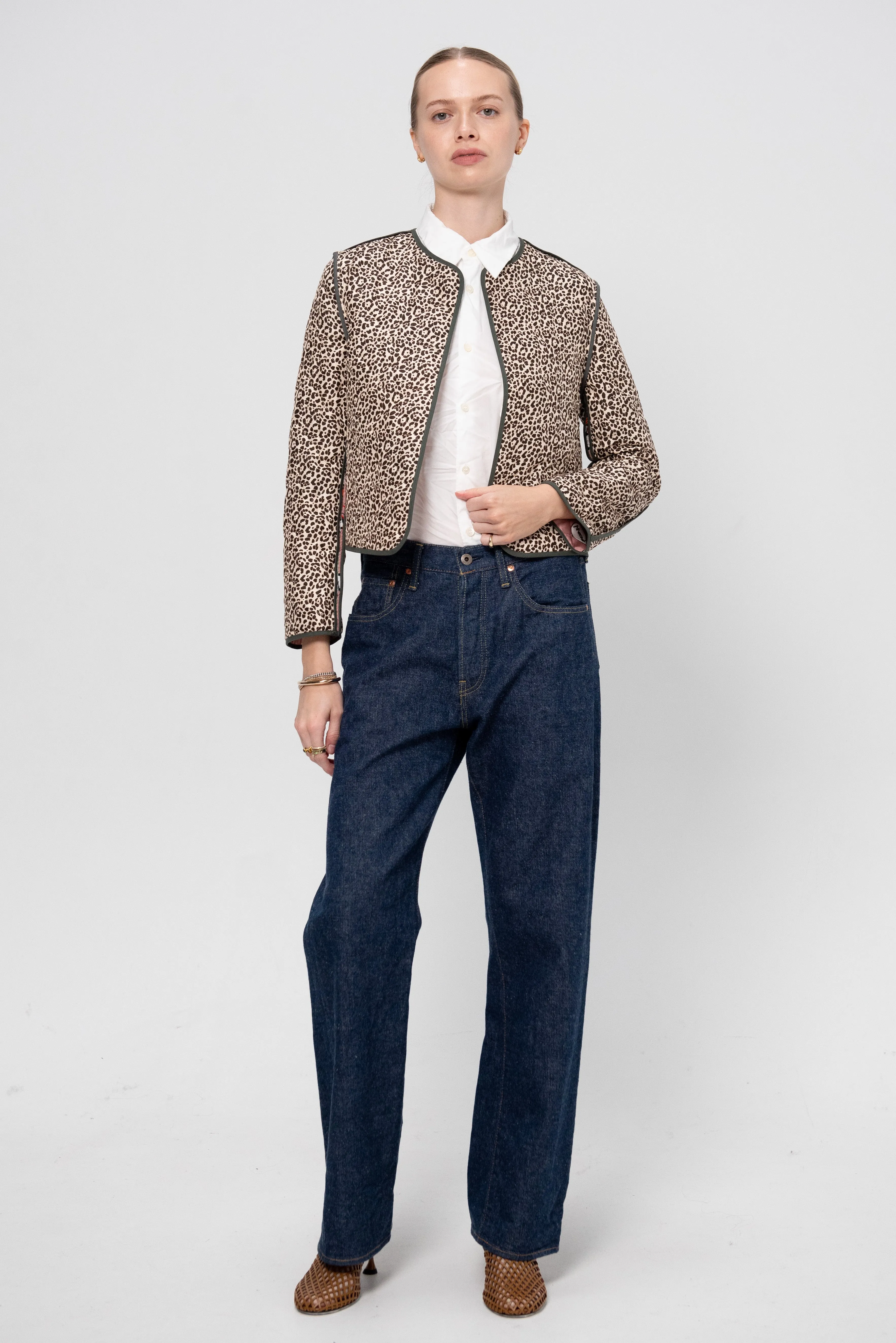 Cats & Tigers Jacket, Blush & Cheetah sold by Kick Pleat product image thumbnail 5