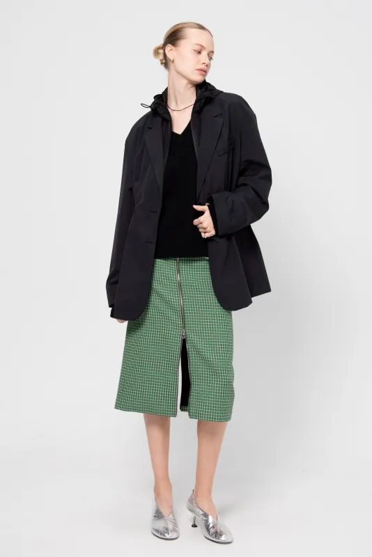 Tech Suiting Anorak Blazer With Zip Off Vest, Black sold by Kick Pleat