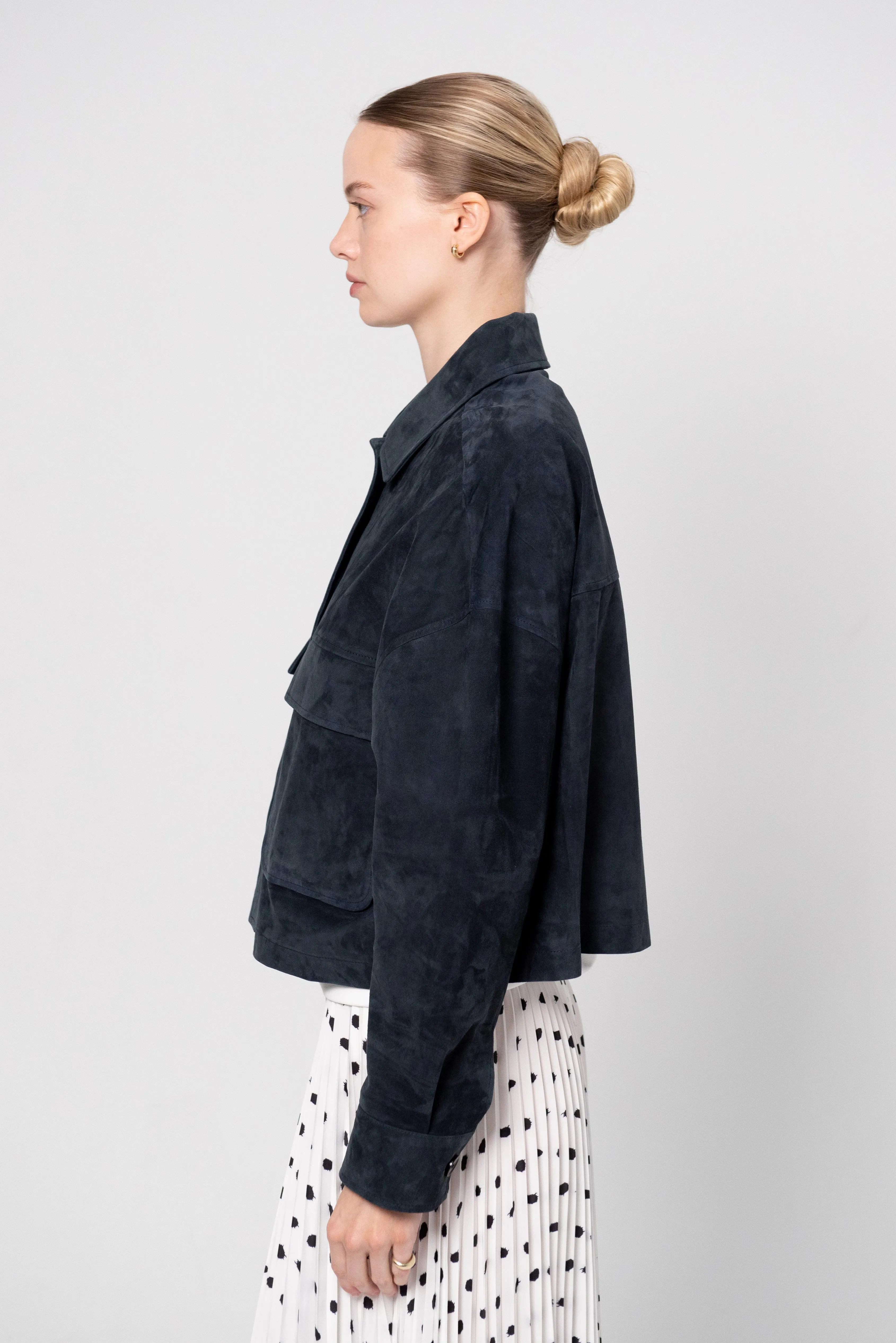 Miri - Suede Jacket, Royal sold by Kick Pleat product image thumbnail 3