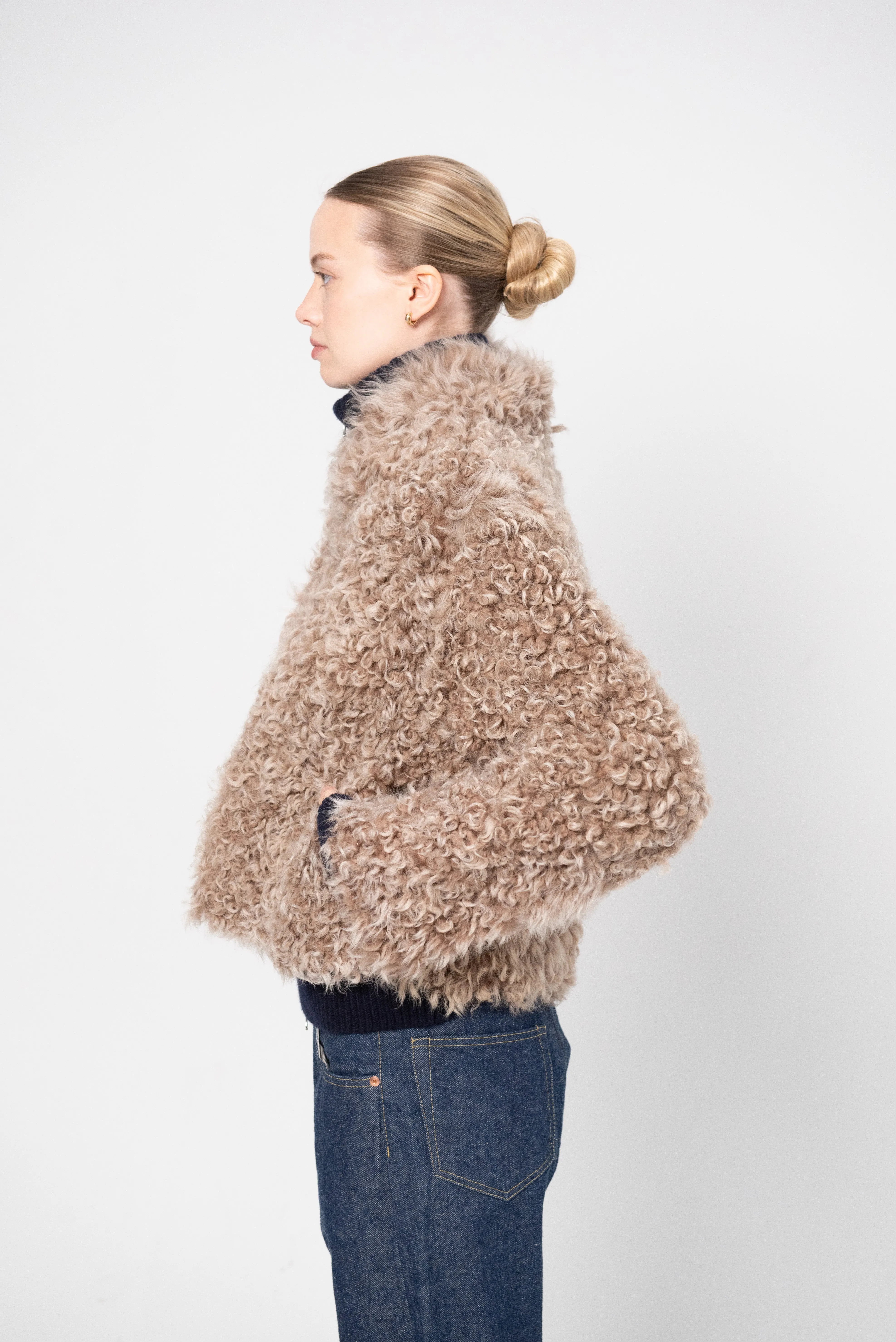 Mooney - Shearling Jacket, Hazel sold by Kick Pleat product image thumbnail 3