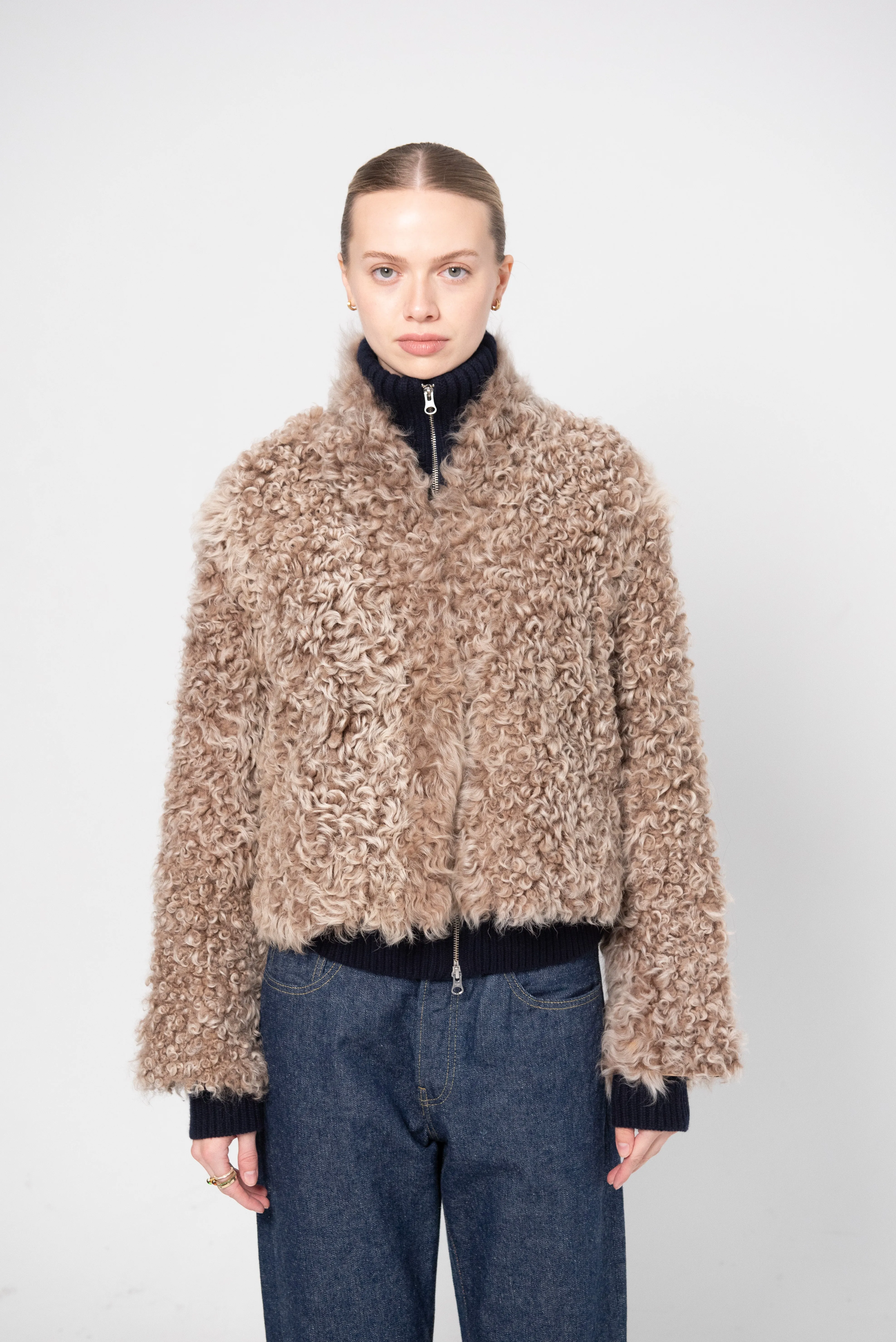 Mooney - Shearling Jacket, Hazel sold by Kick Pleat product image thumbnail 2
