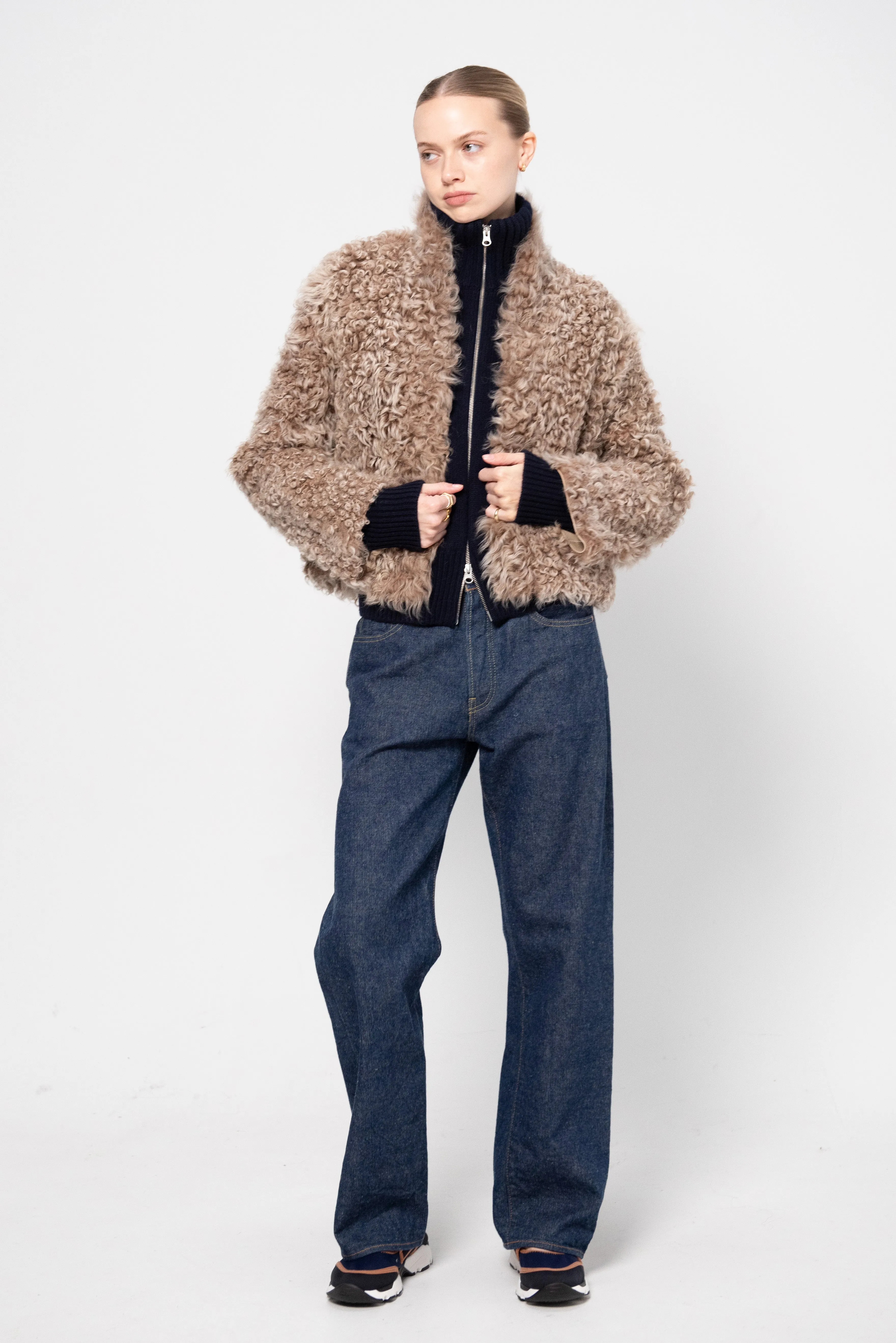 Mooney - Shearling Jacket, Hazel sold by Kick Pleat