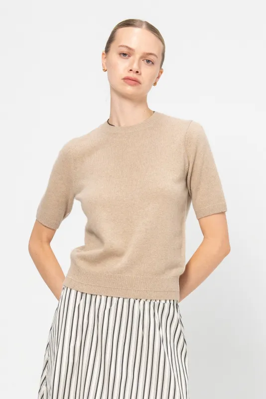 Crew T-Shirt, Stone sold by Kick Pleat