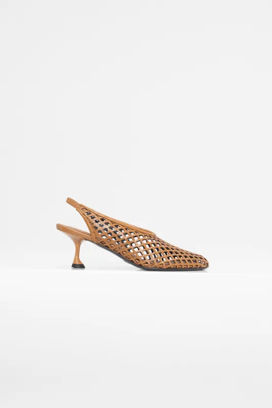 Tee Perforated Slingback Pumps, Mud made by Proenza Schouler