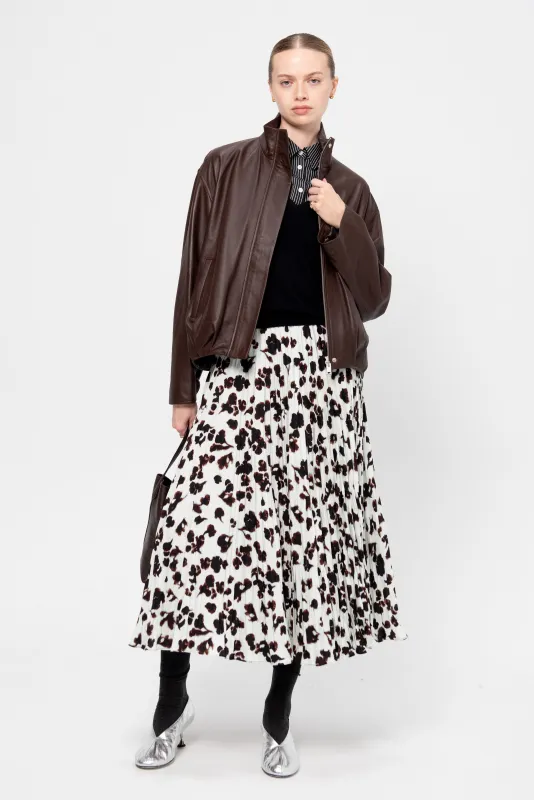 Dahila - Leather Jacket, Marrone sold by Kick Pleat