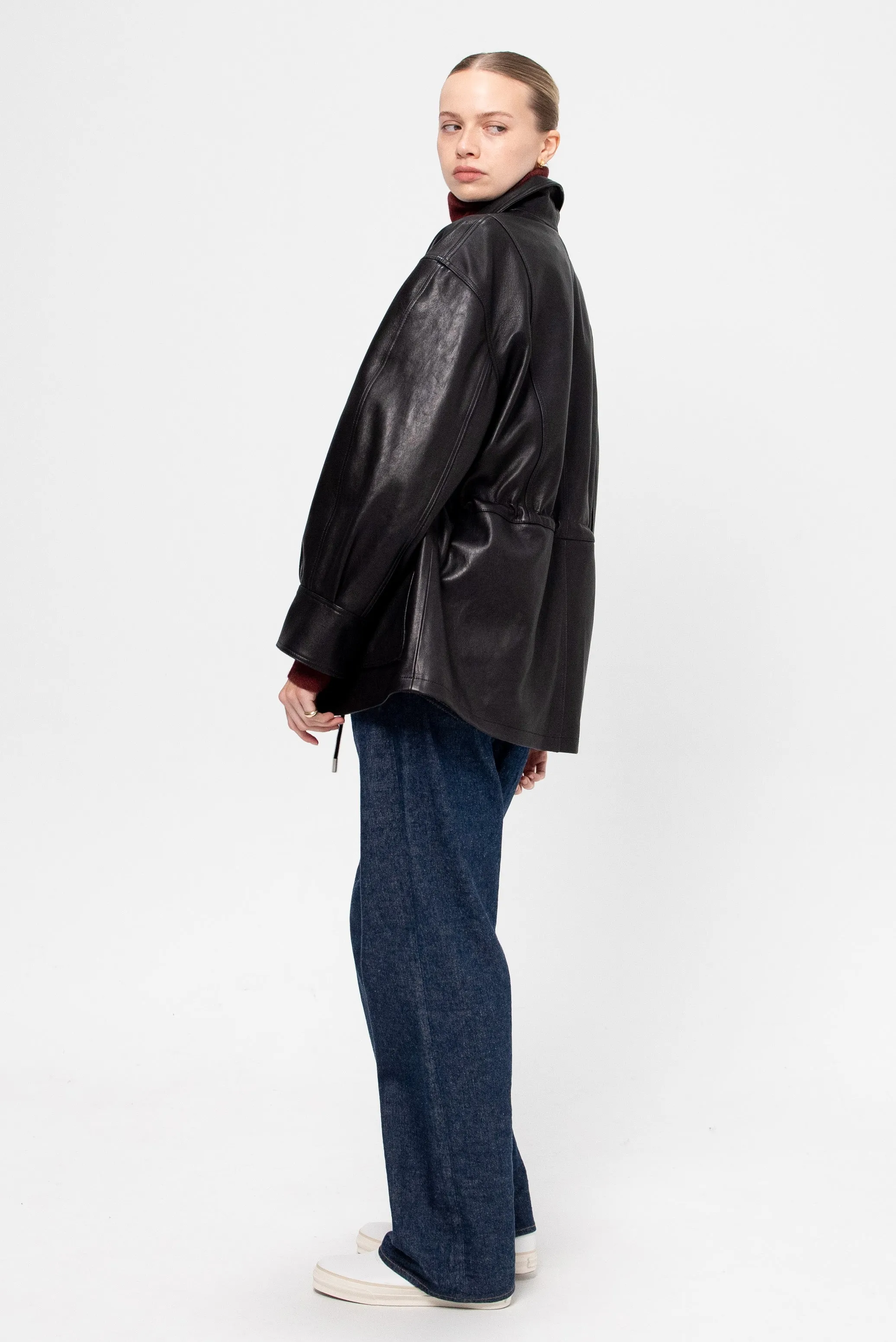 Maeve - Leather Jacket, Black sold by Kick Pleat product image thumbnail 5