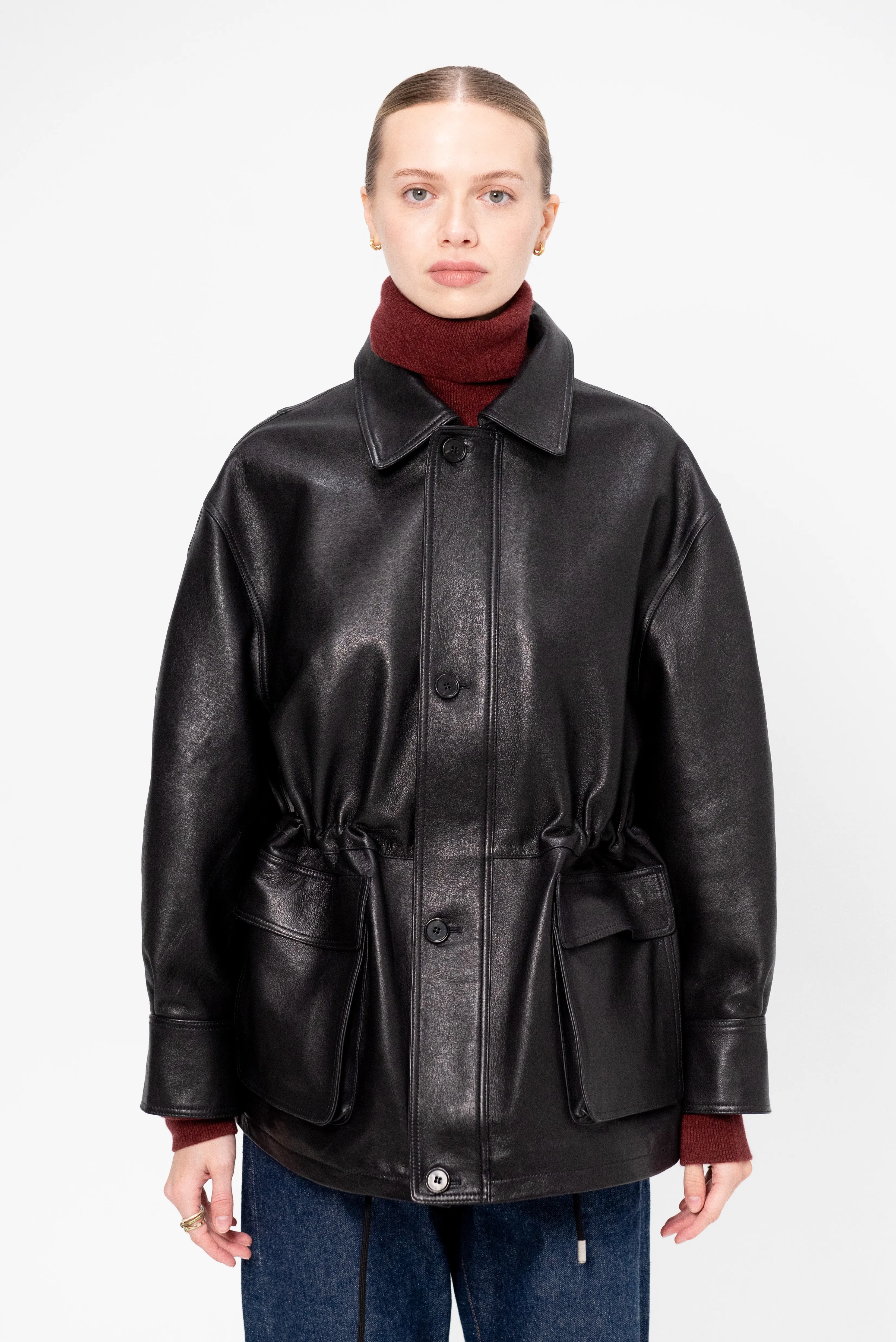 Maeve - Leather Jacket, Black sold by Kick Pleat product image thumbnail 2