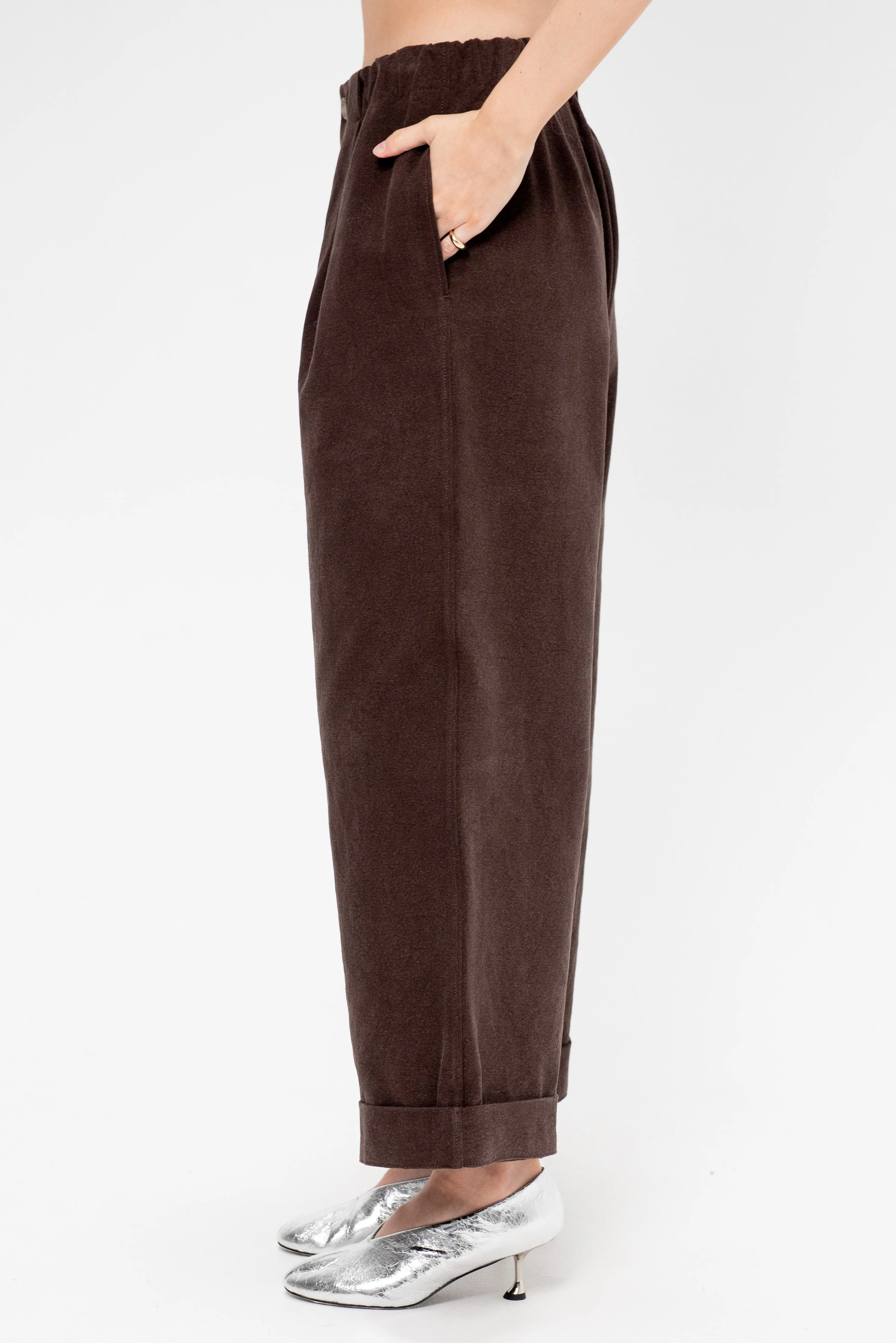 Canvas Trouser, Washed Soil sold by Kick Pleat product image thumbnail 3