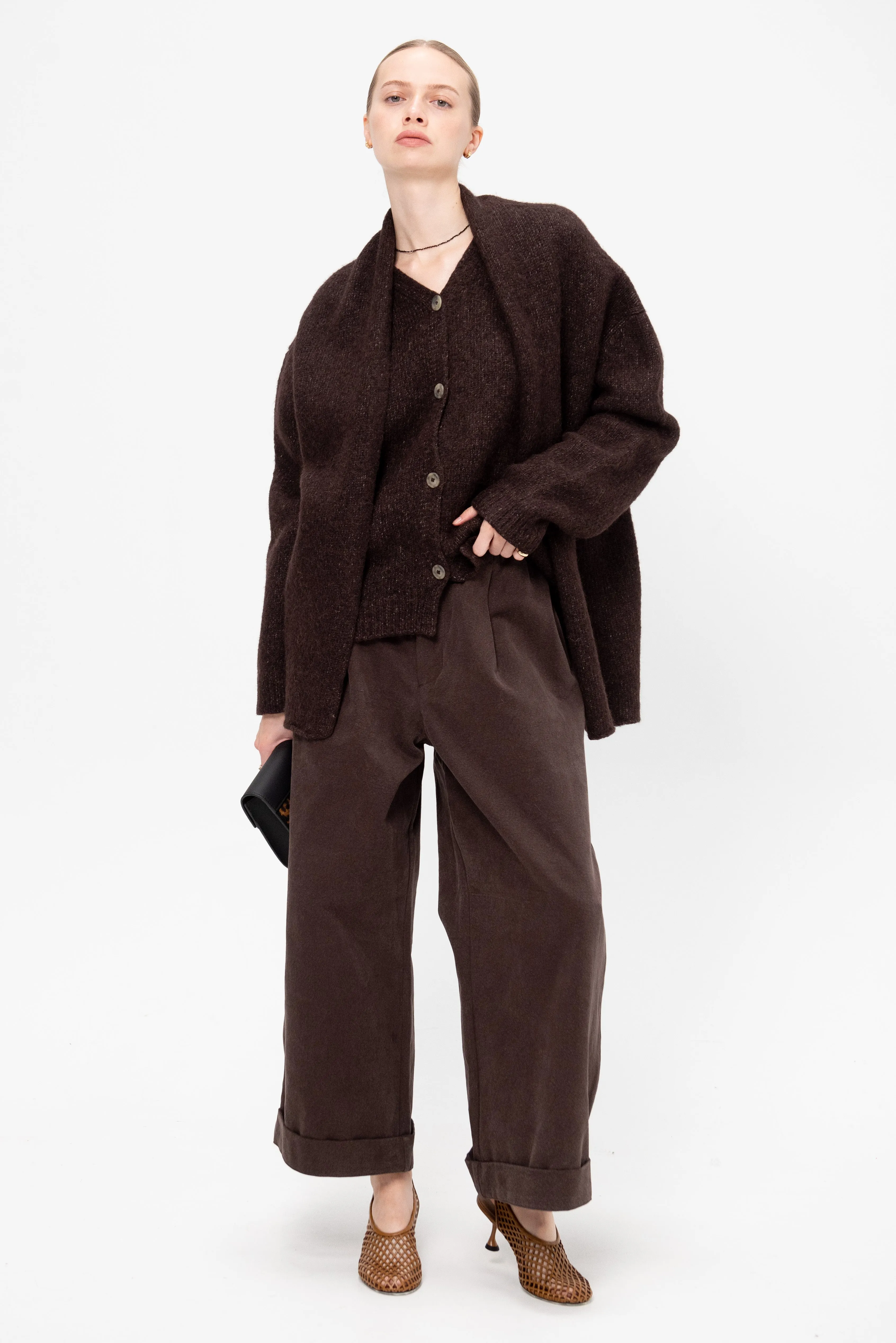 Canvas Trouser, Washed Soil sold by Kick Pleat